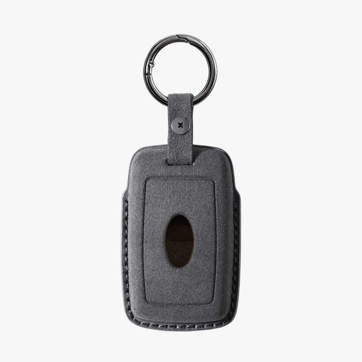 Alcantara Car Key Fob Cover for Land Rover Model B - Space Grey 4