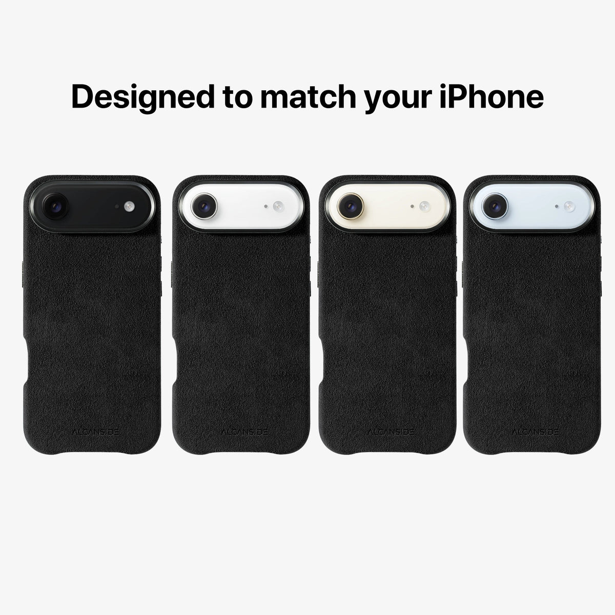 iPhone 17 Air Alcantara Case Deep Black