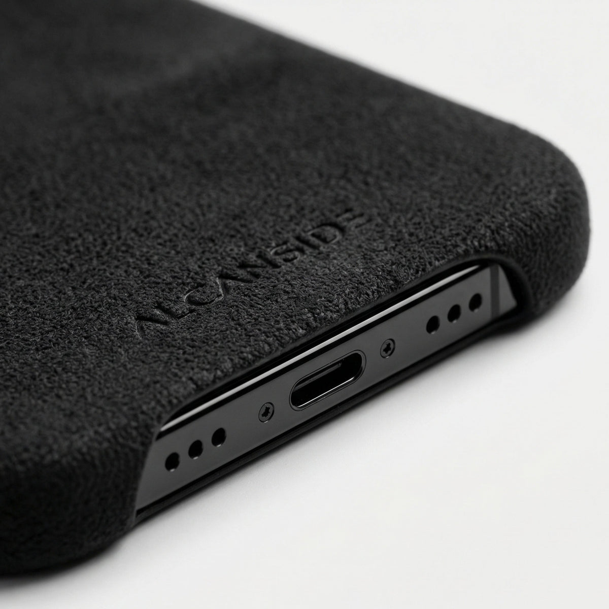 iPhone 17 Air Alcantara Case Deep Black
