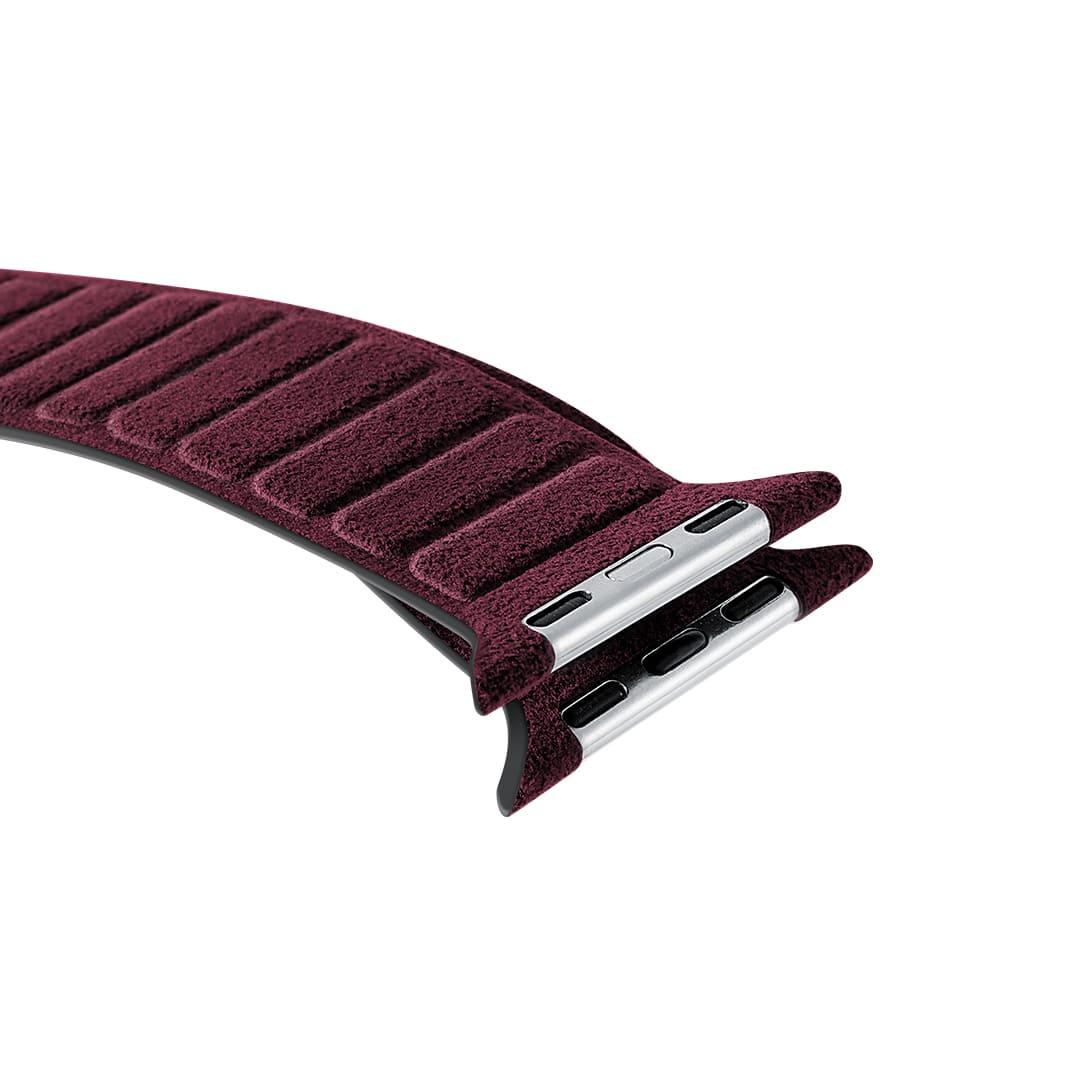 Alcantara Apple Watch Bandje - Rood - 38/40/41mm