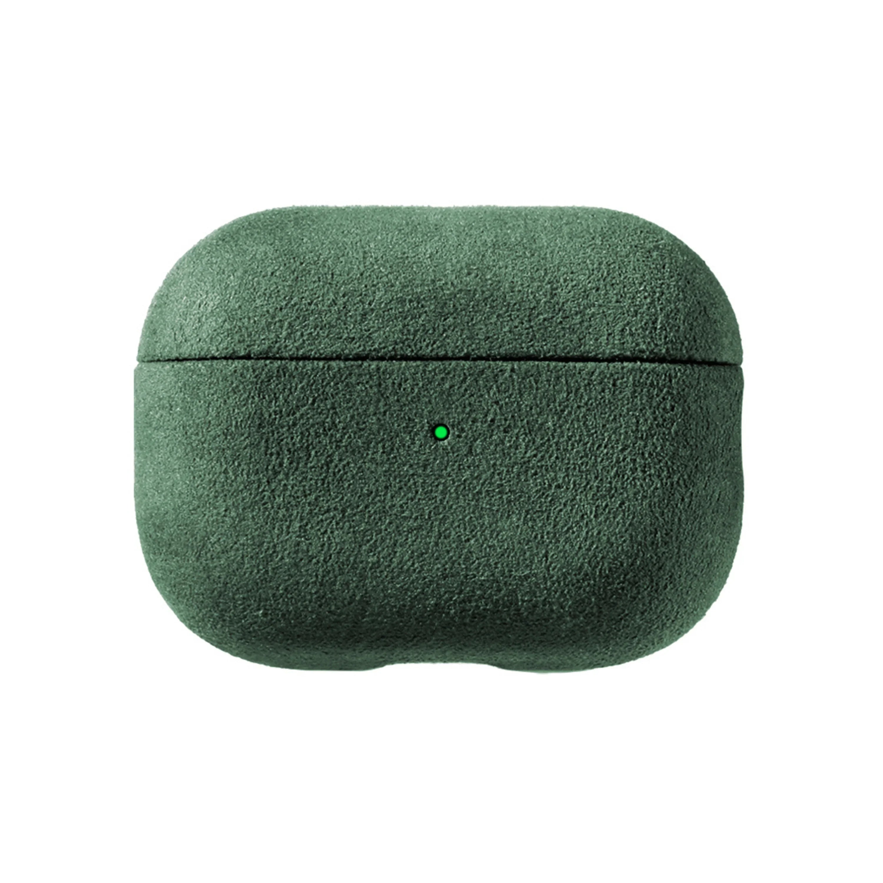AirPods Pro (2e Generatie) Alcantara Hoesje - Midnight Green
