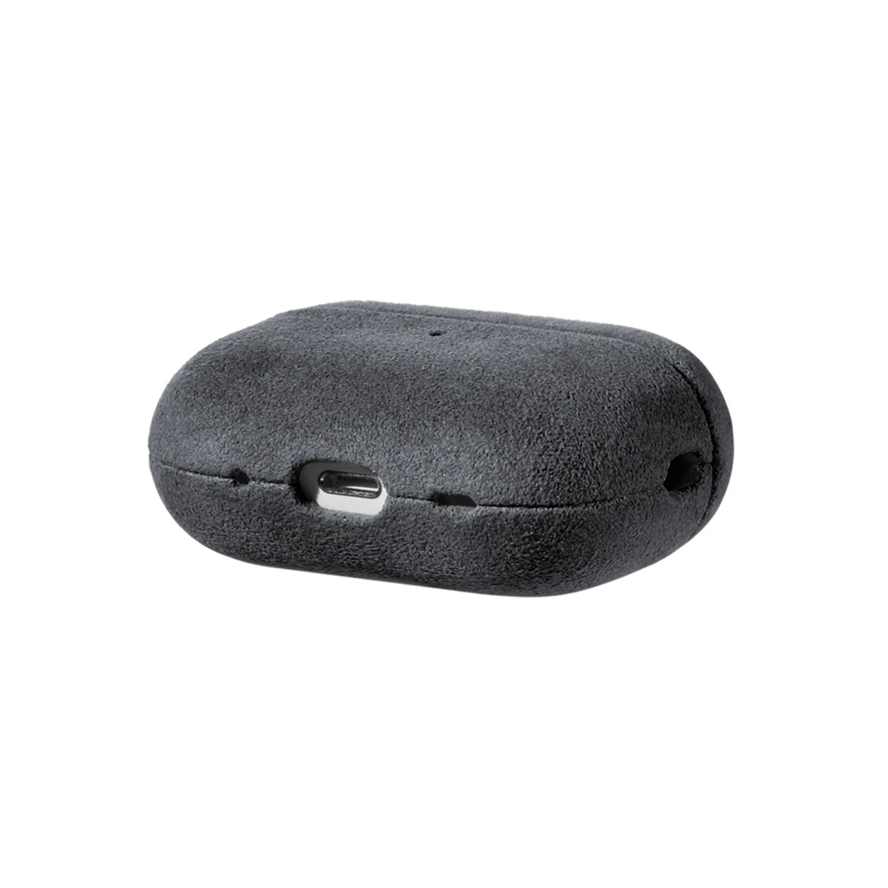 AirPods Pro (2e Generatie) Alcantara Hoesje - Space Grey