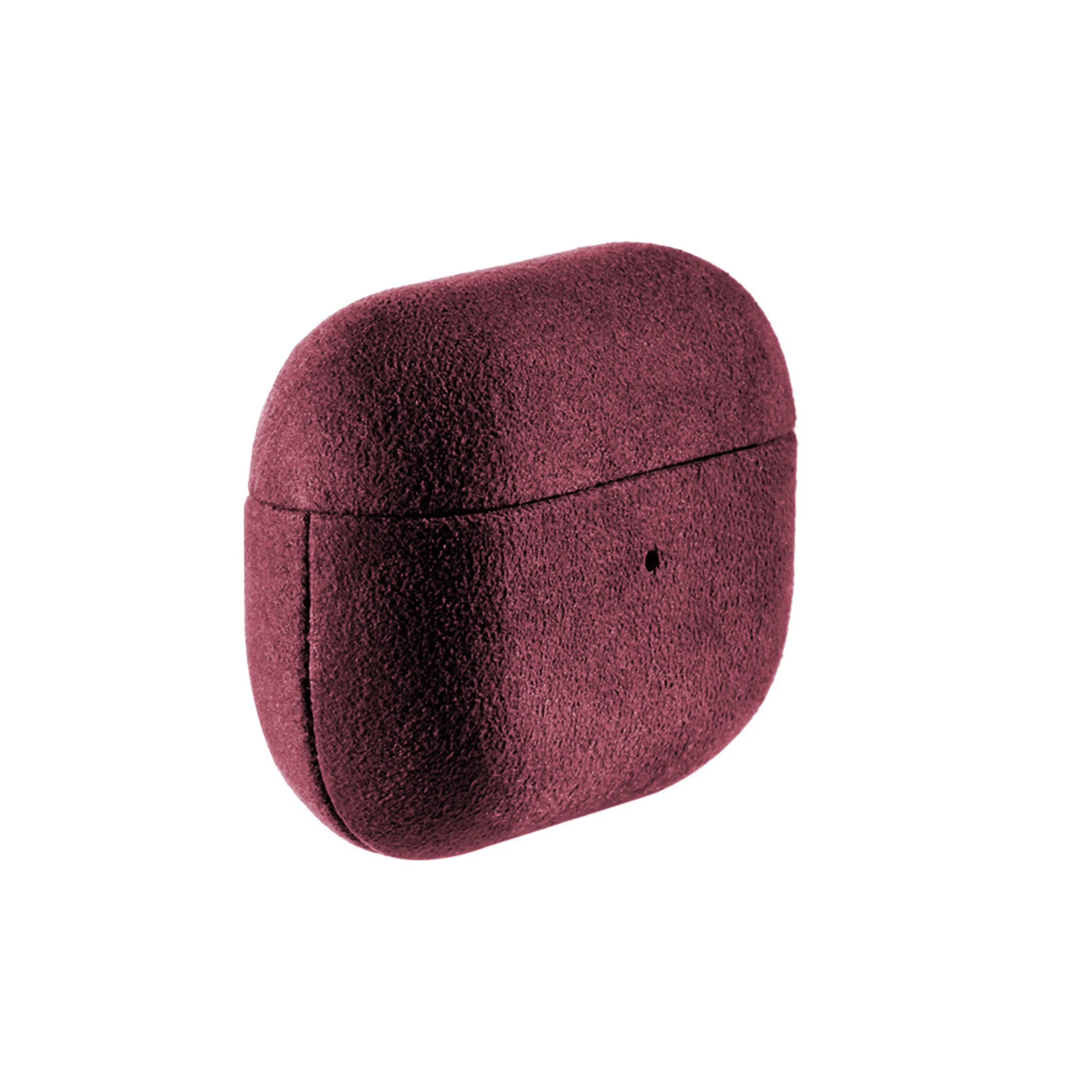 AirPods Pro (2e Generatie) Alcantara Hoesje - Rood
