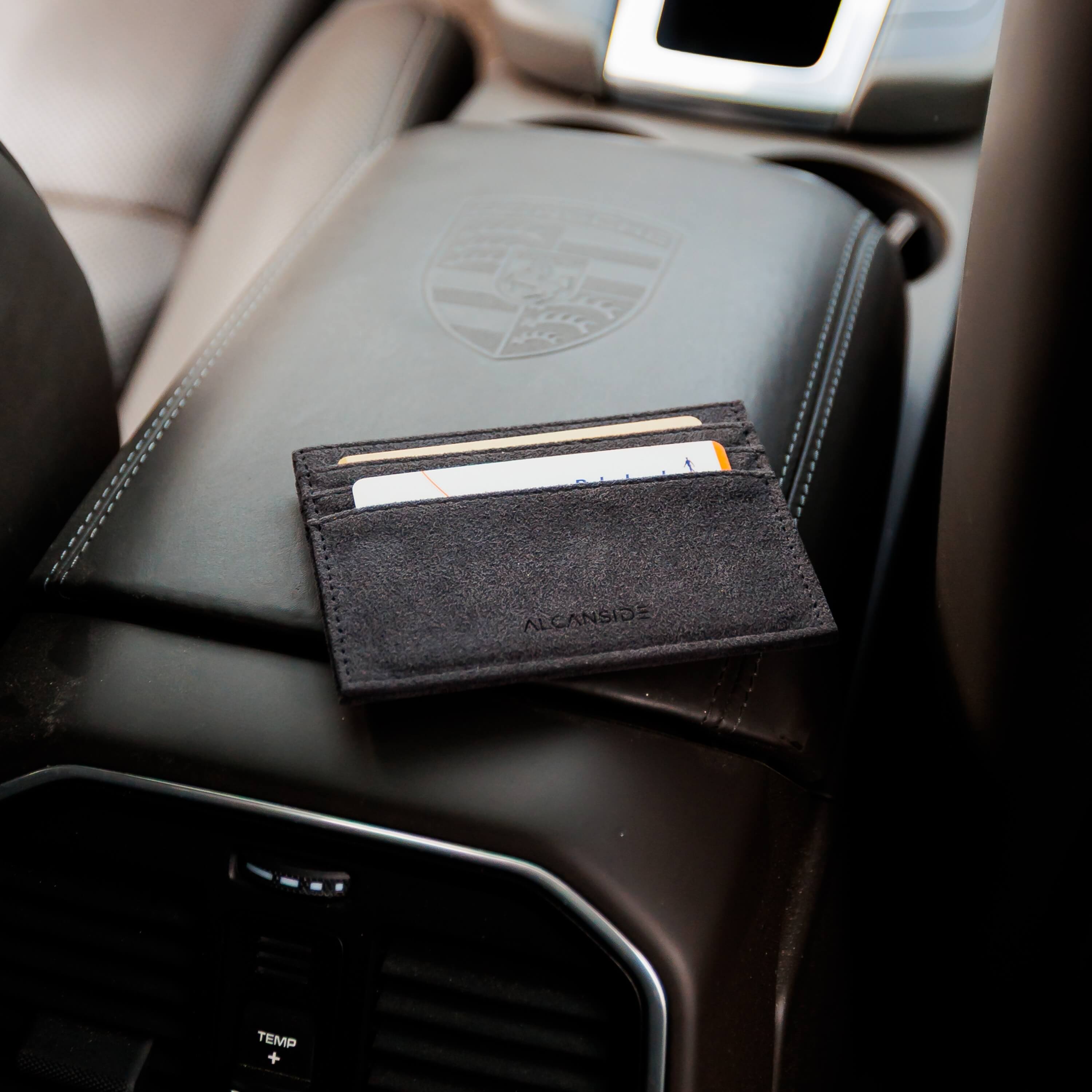 Alcantara Portemonnee - Space Grey