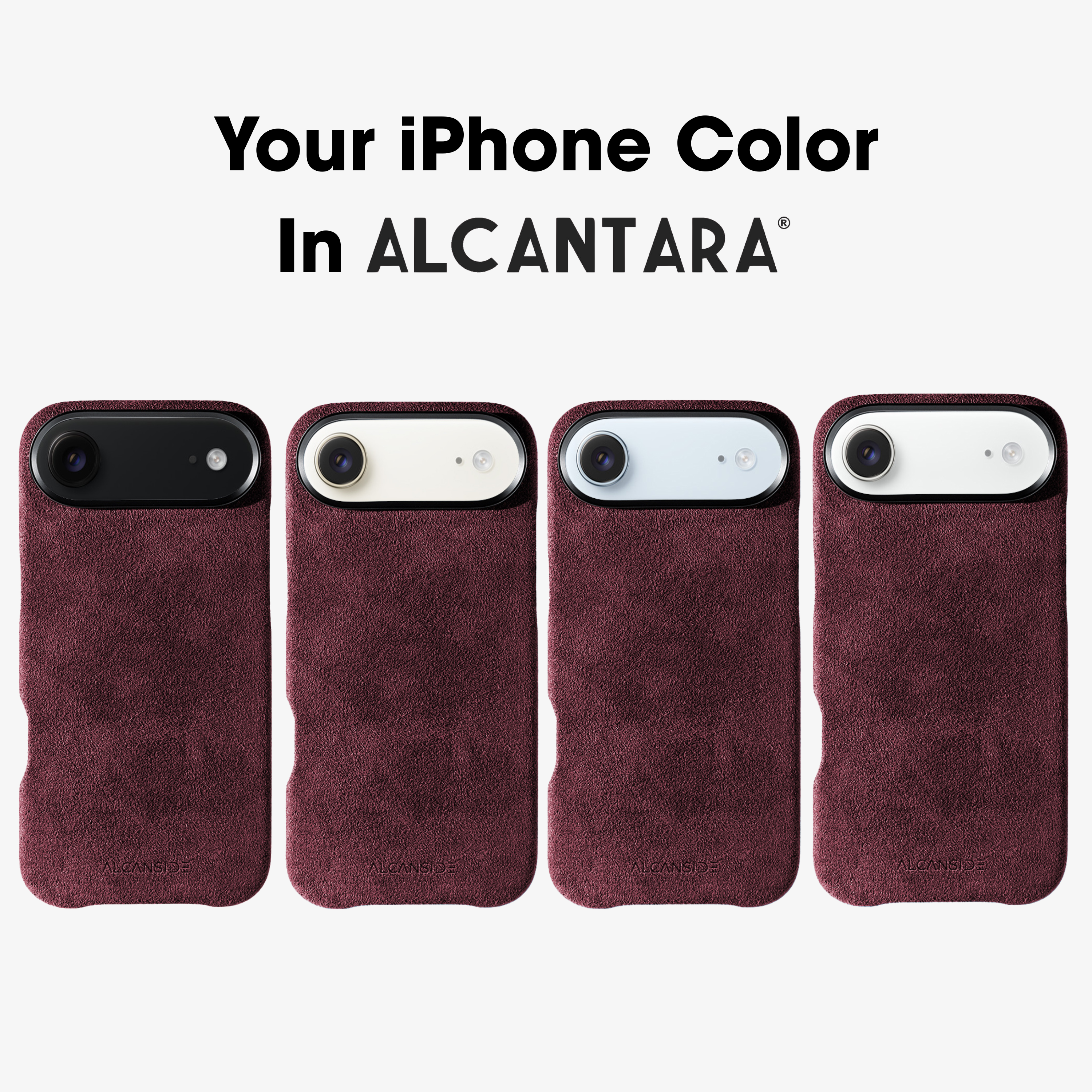 iPhone 17 Air - Alcantara Case - Wine Red