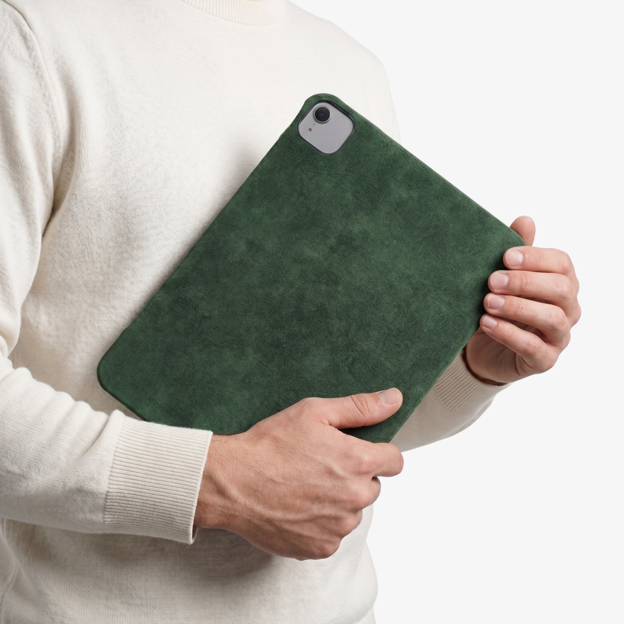 Alcantara iPad Cover - For iPad Air 2026 (13 inch) - Midnight Green - Alcanside