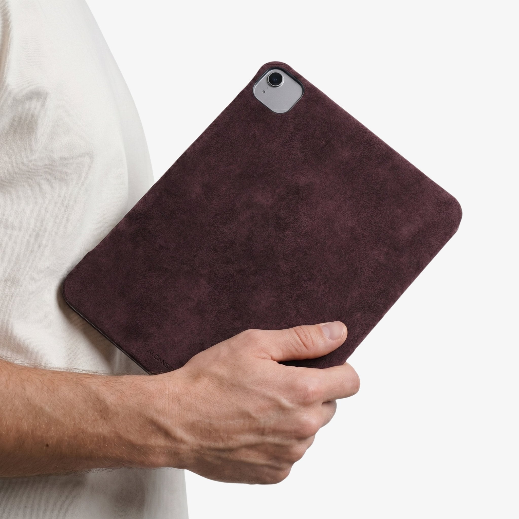 Alcantara iPad Cover - For iPad Air 2026 (13 inch) - Wine Red - Alcanside