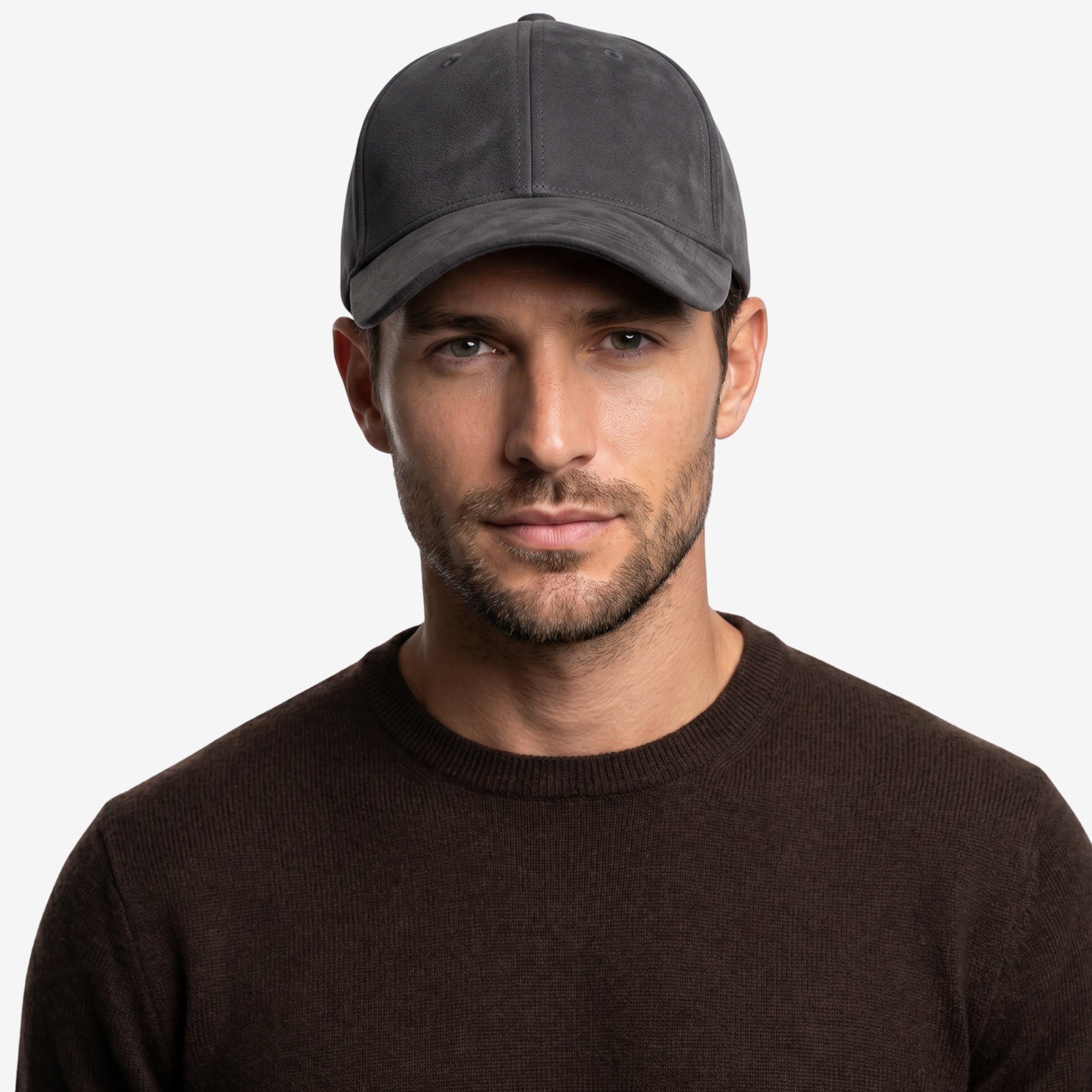 Alcanside Alcantara Cap - Space Grey side view