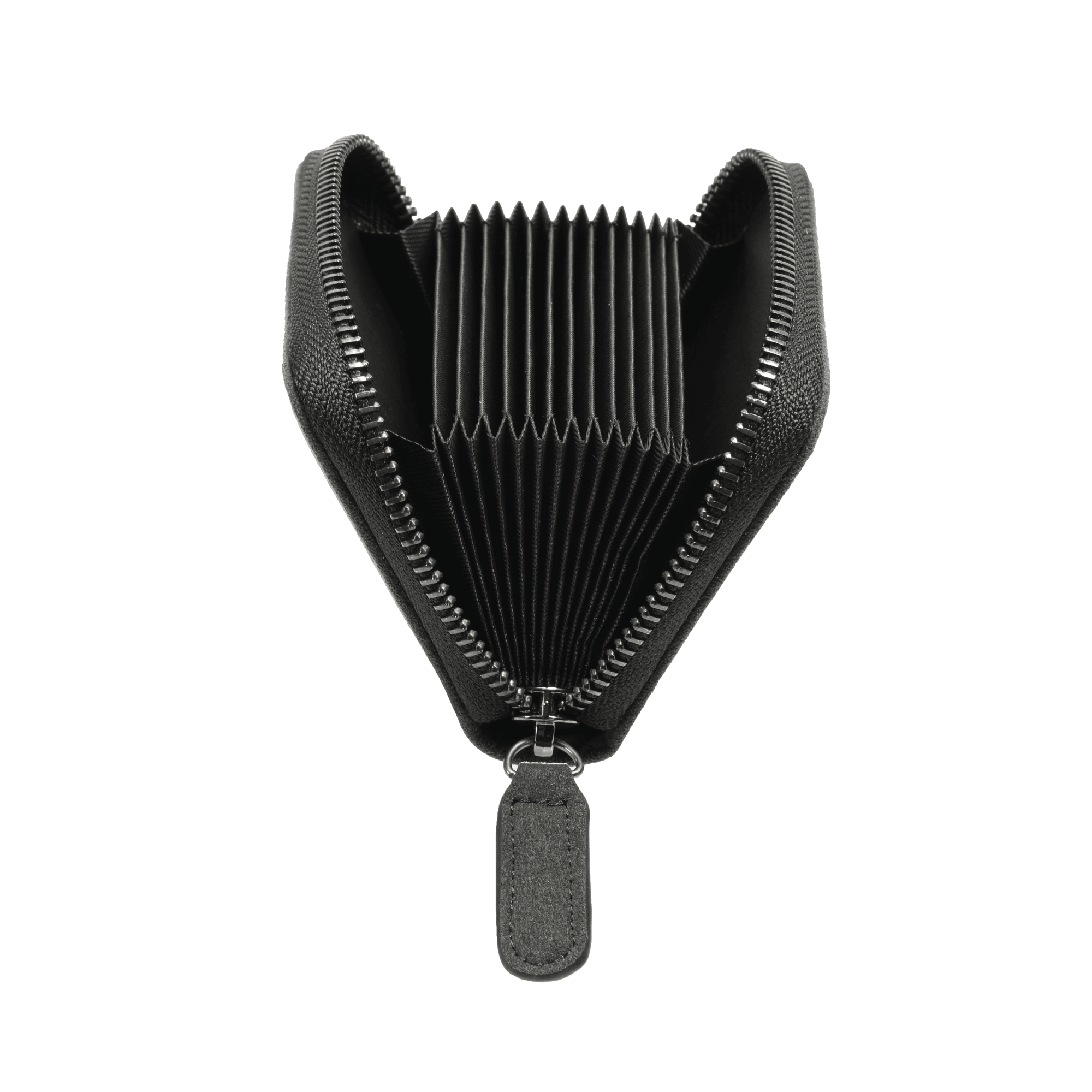 Credit Card - Alcantara Zipper Wallet - Space Grey - Alcanside