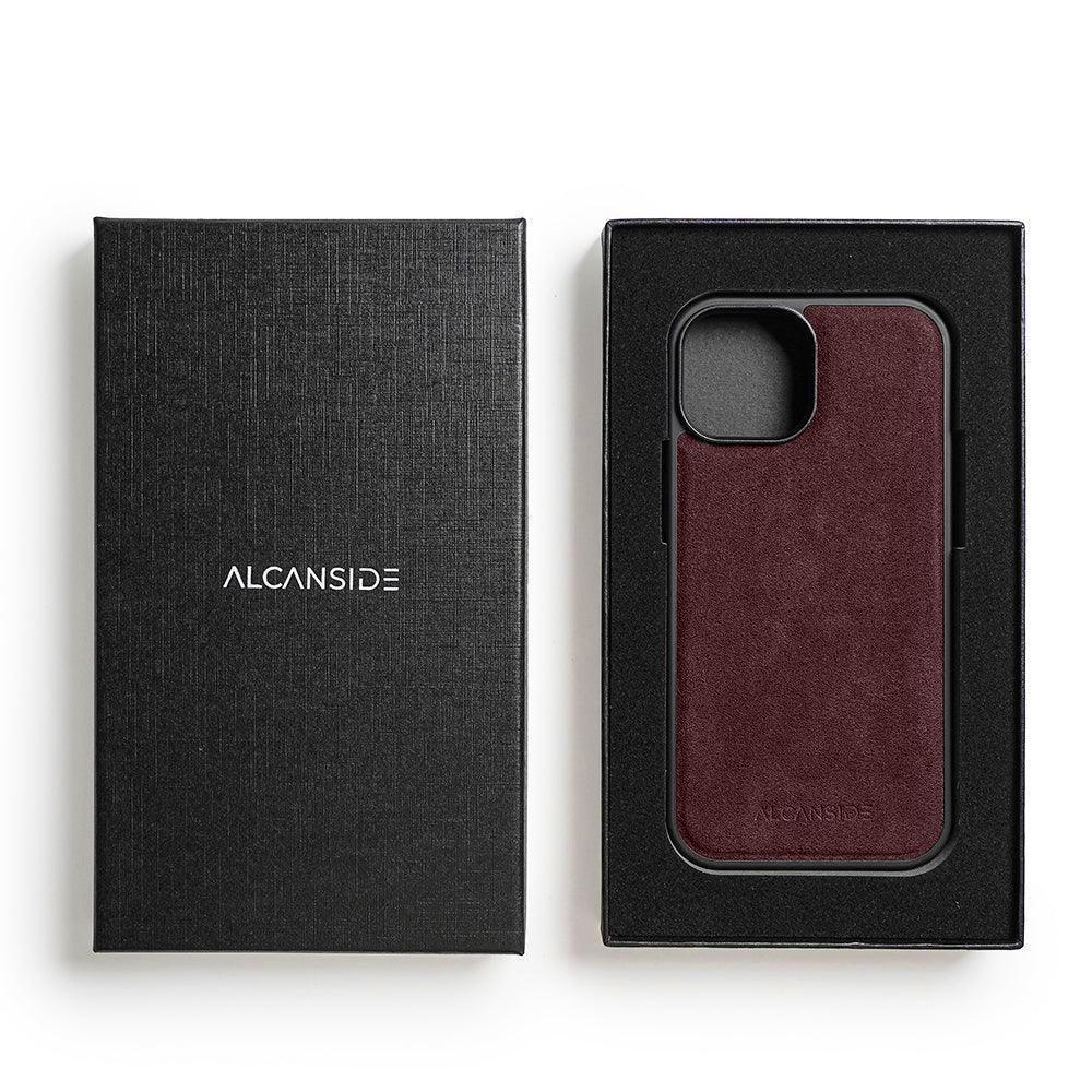iPhone 16 - Alcantara Back Cover - Wine Red