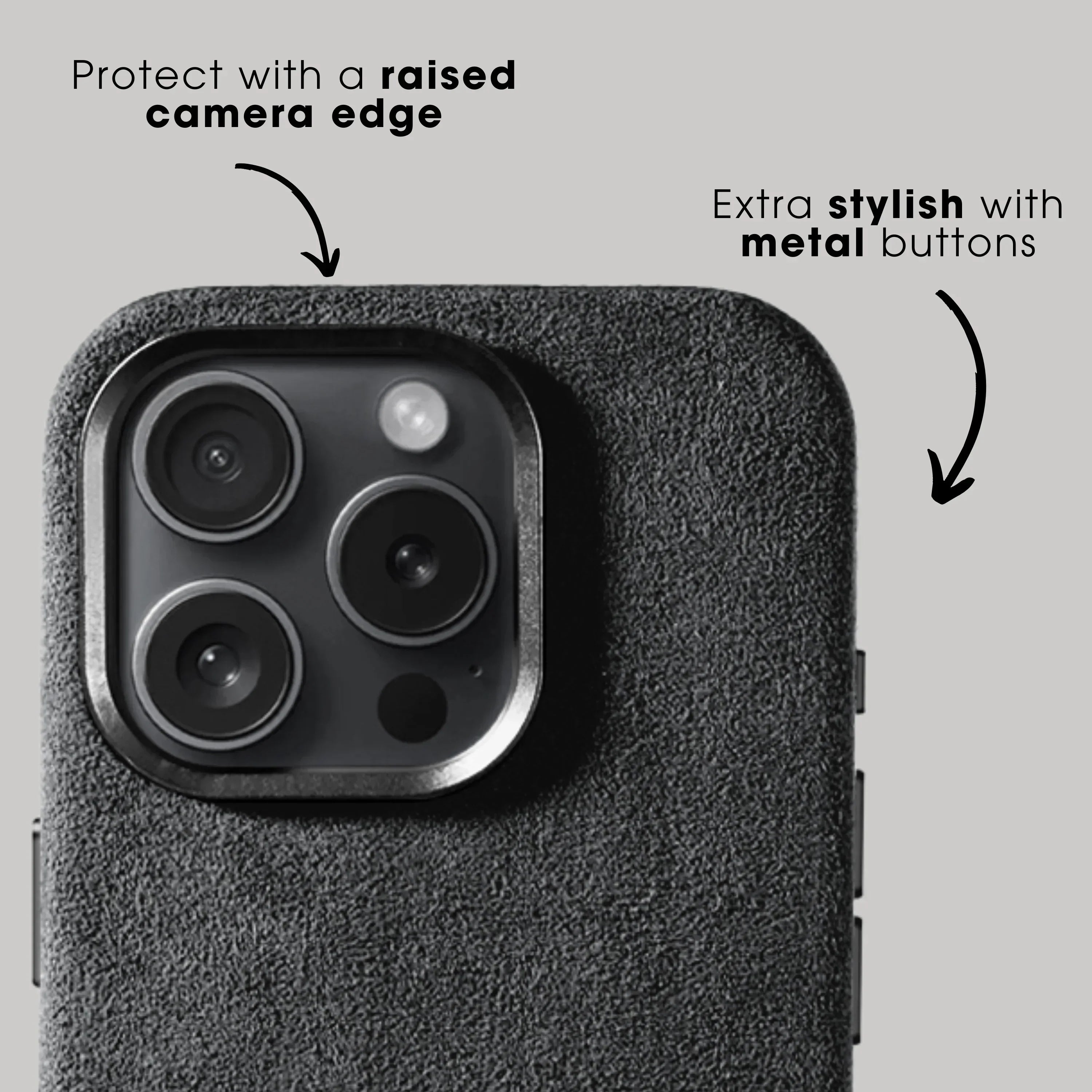 iPhone 16 Pro - Alcantara Case - Space Grey