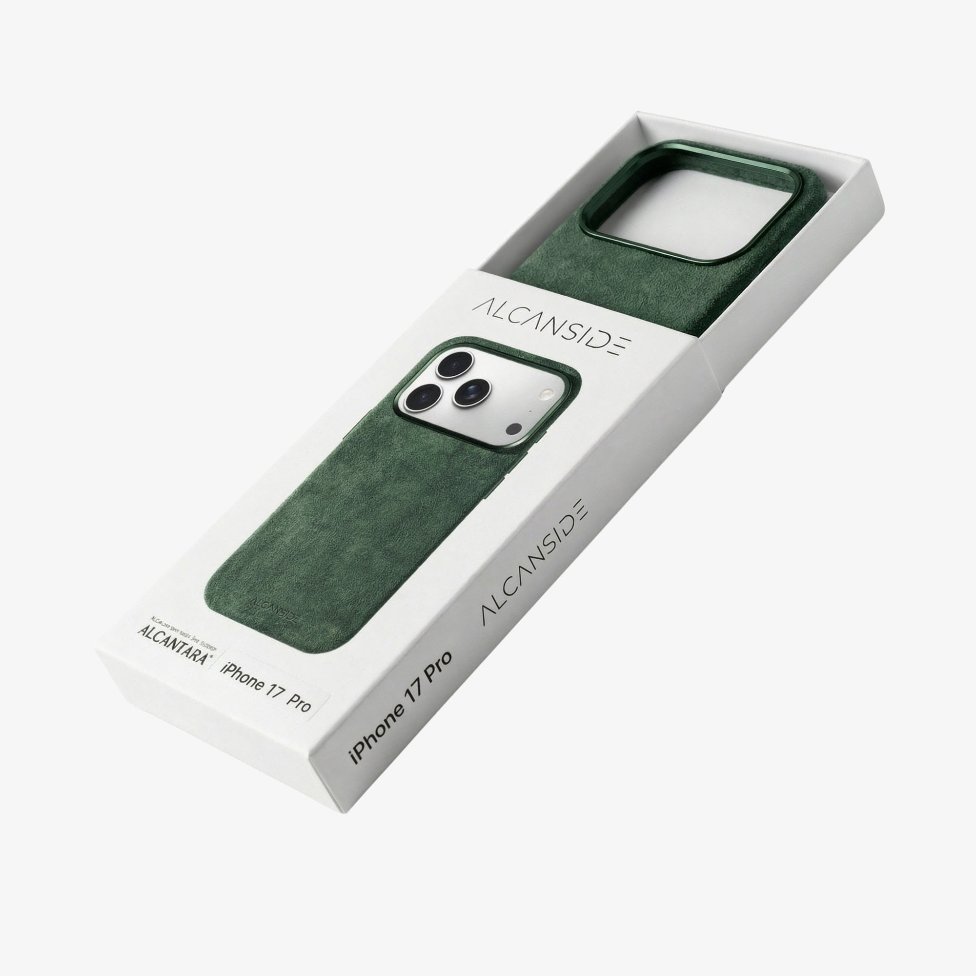 iPhone Alcantara Case - Midnight Green