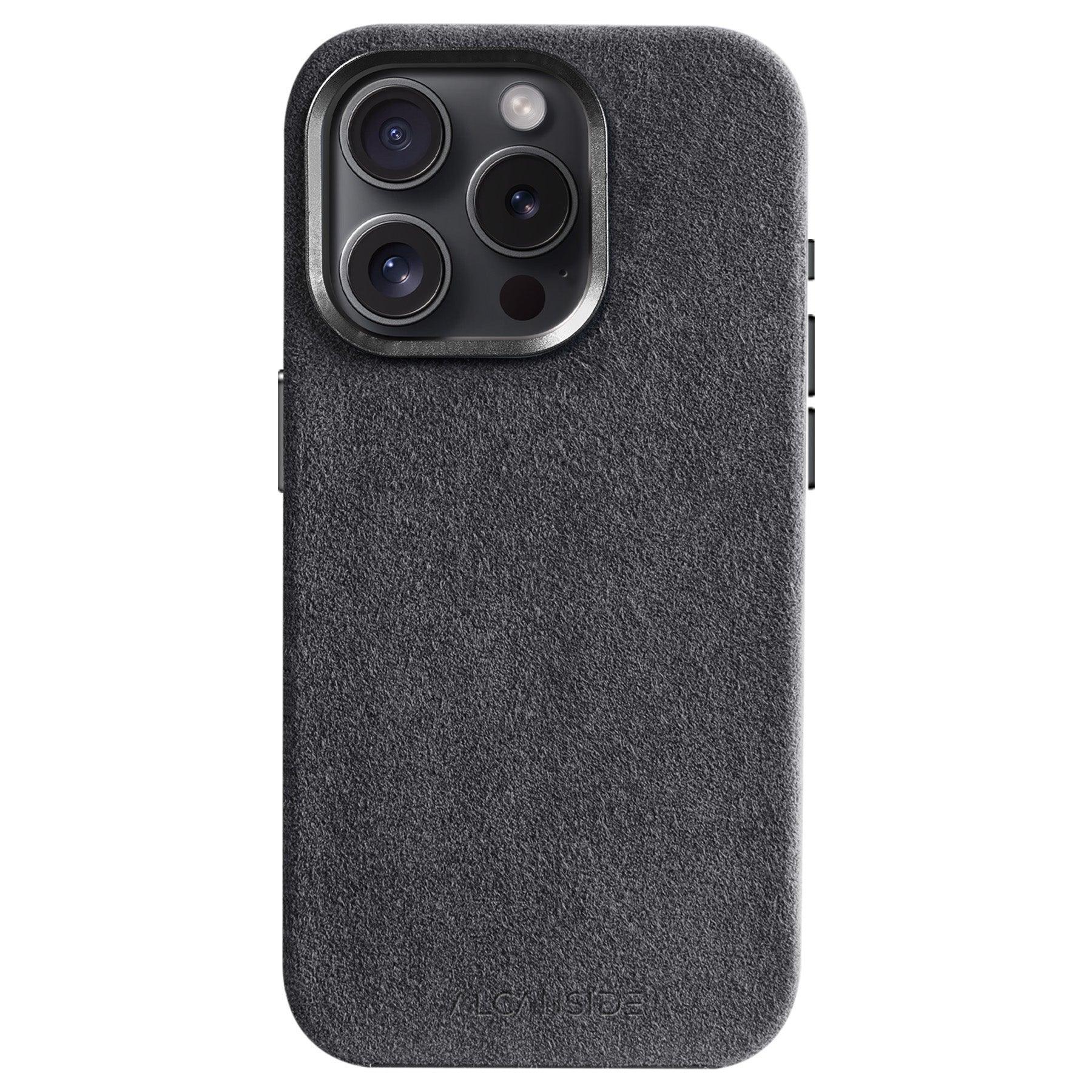 iPhone 15 Pro - Alcantara Case - Space Grey - Alcanside