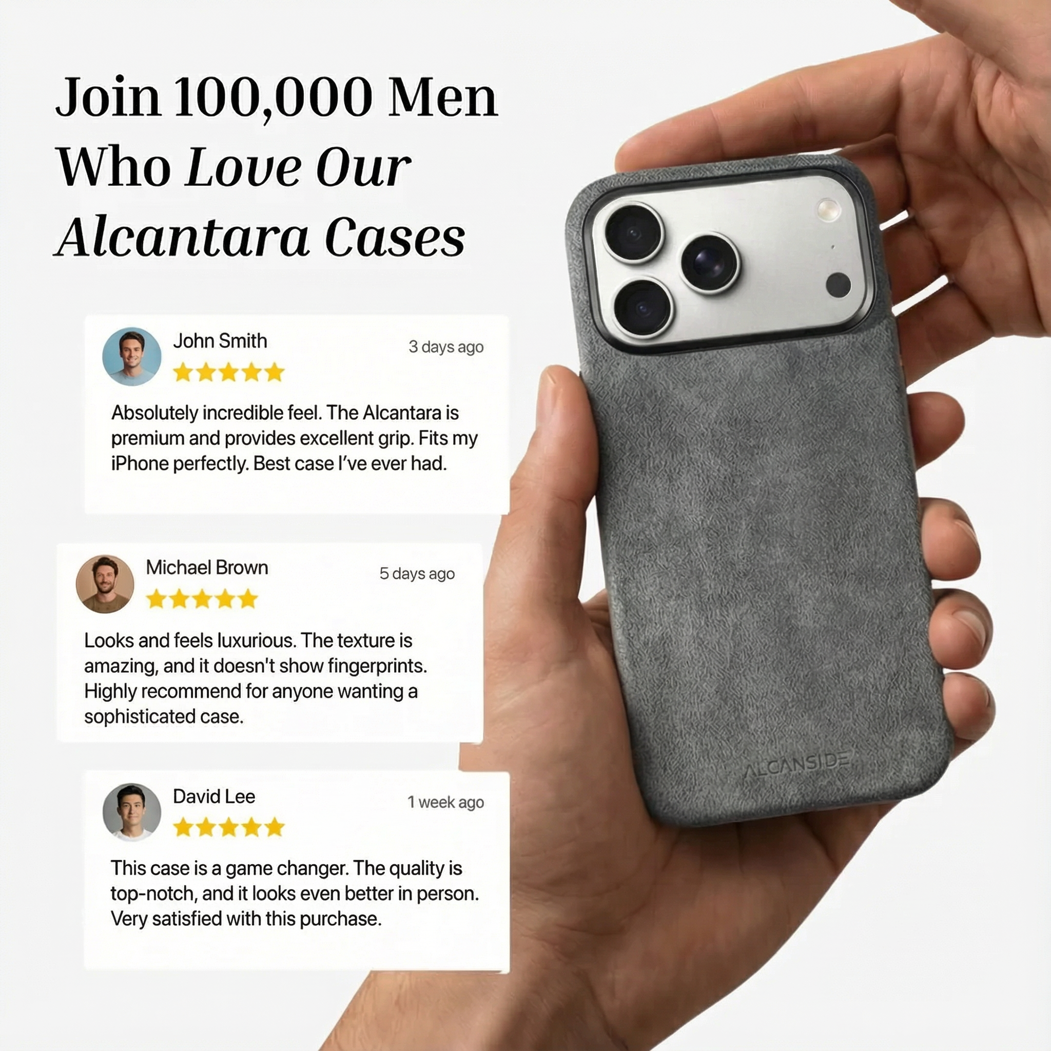 iPhone 17 Pro Max - Alcantara Case - Nardo Gray