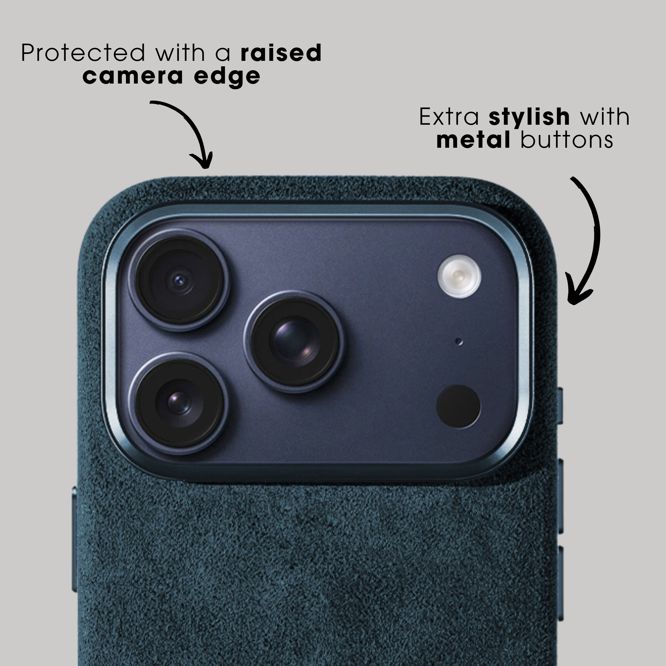 iPhone 17 Pro Max - Alcantara Case - Navy Blue