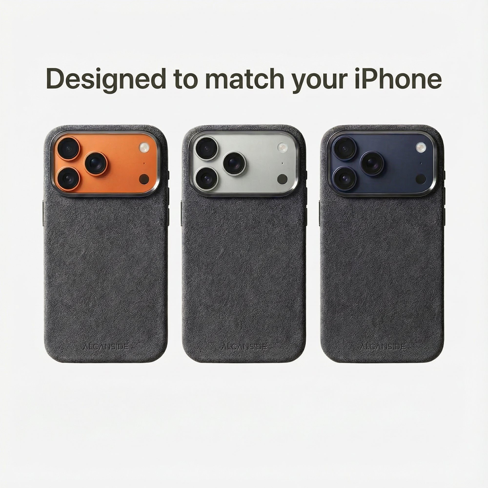 iPhone Alcantara Case - Space Grey