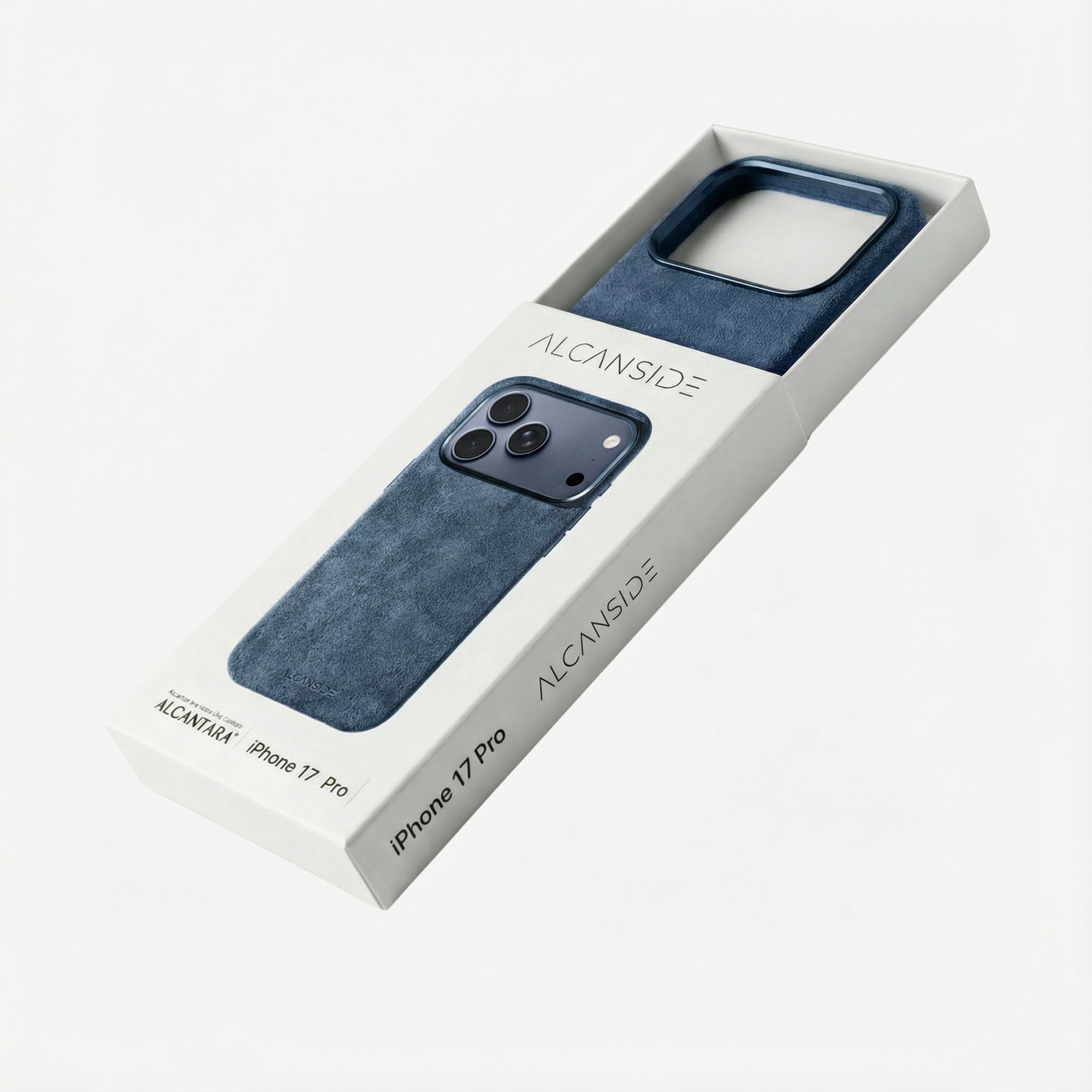 iPhone Alcantara Case - Ocean Blue