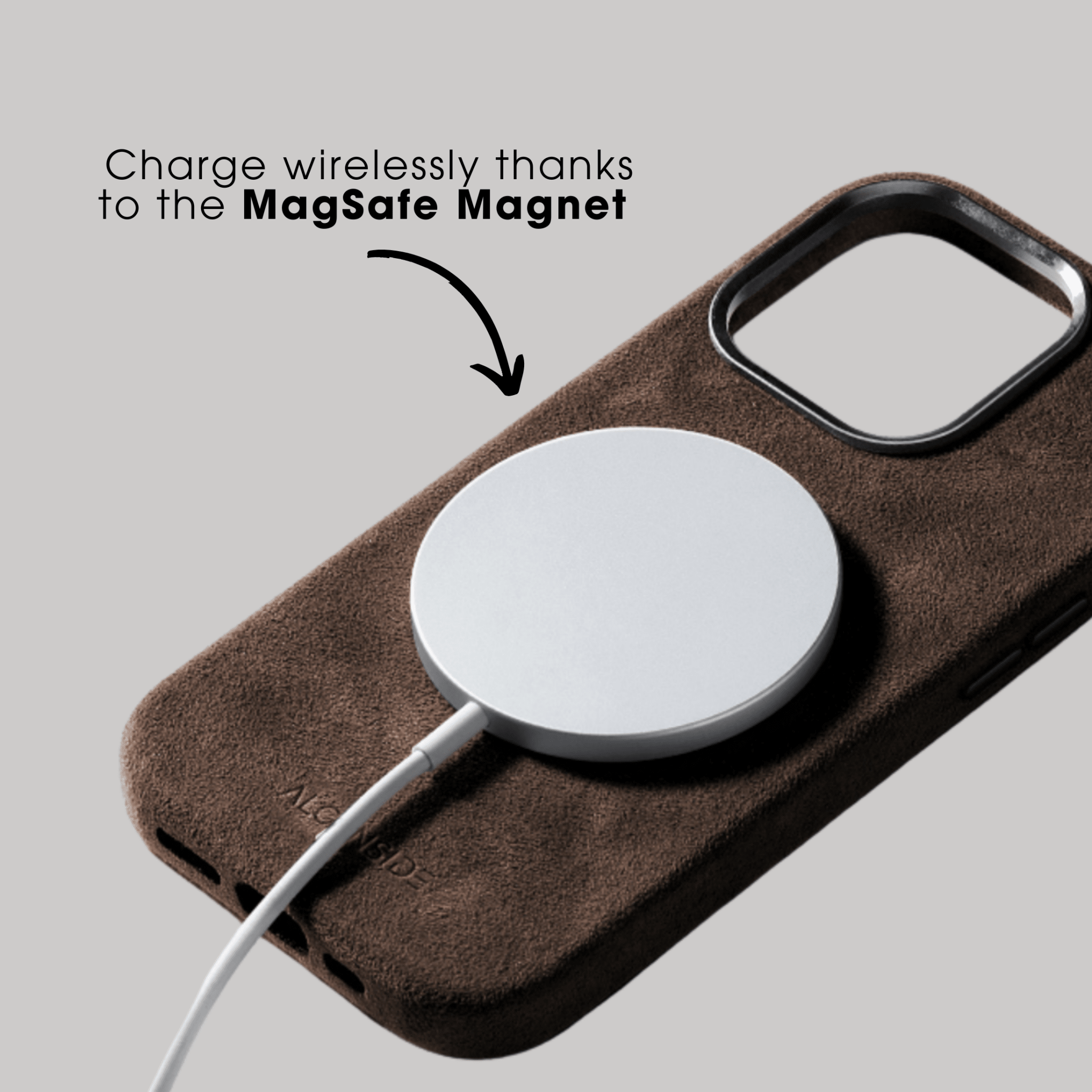 iPhone 15 Pro Max - Alcantara Case - Chocolate Brown - Alcanside