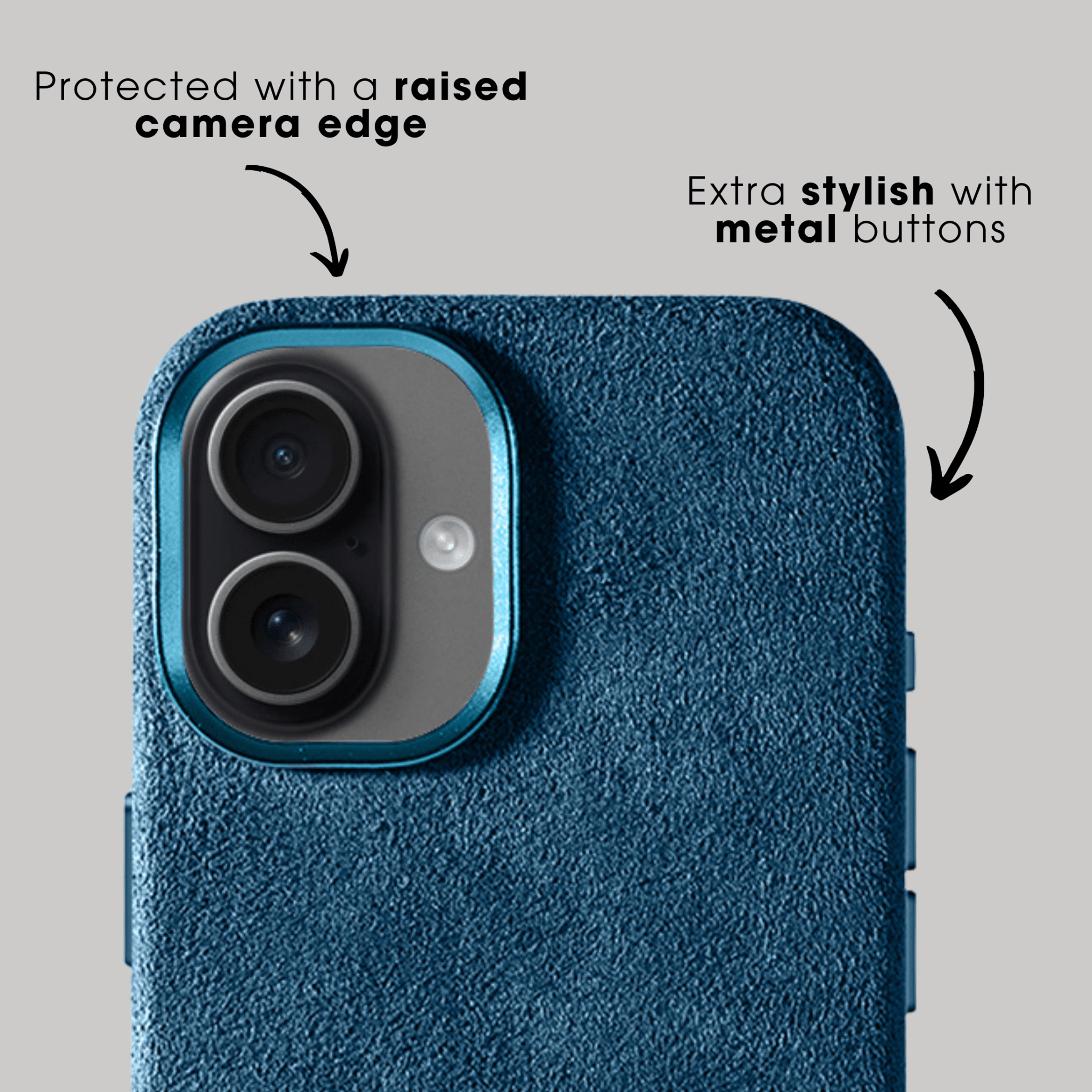 iPhone 17 - Alcantara Case - Ocean Blue - Alcanside
