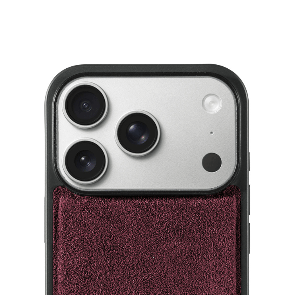 iPhone 17 Pro - Alcantara Back Cover - Wine Red - Alcanside