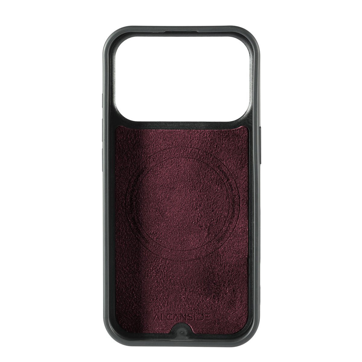 iPhone 17 Pro Max - Alcantara Back Cover - Wine Red - Alcanside