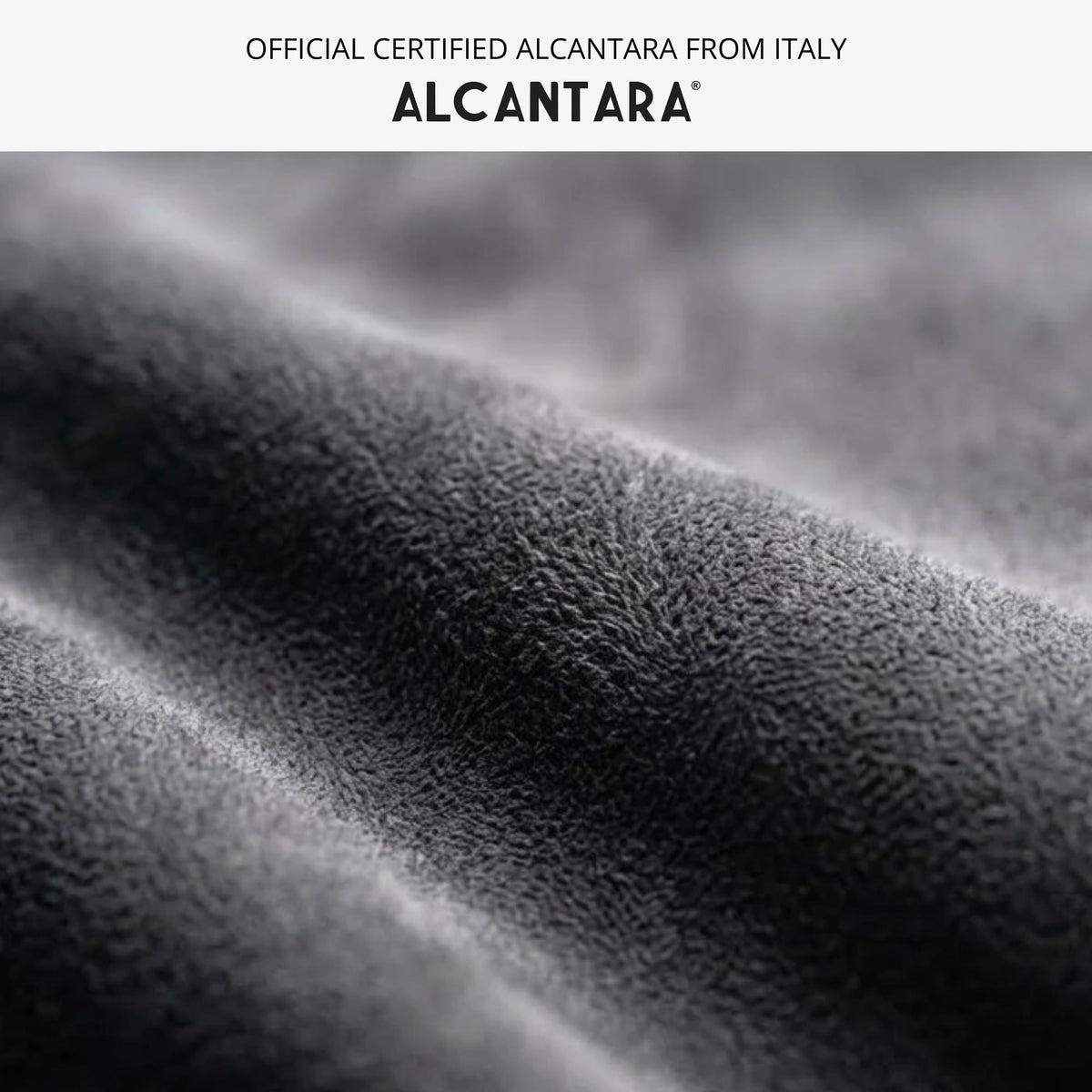 Lightweight Space Grey Alcantara case shaped for the iPhone 17 Pro Max