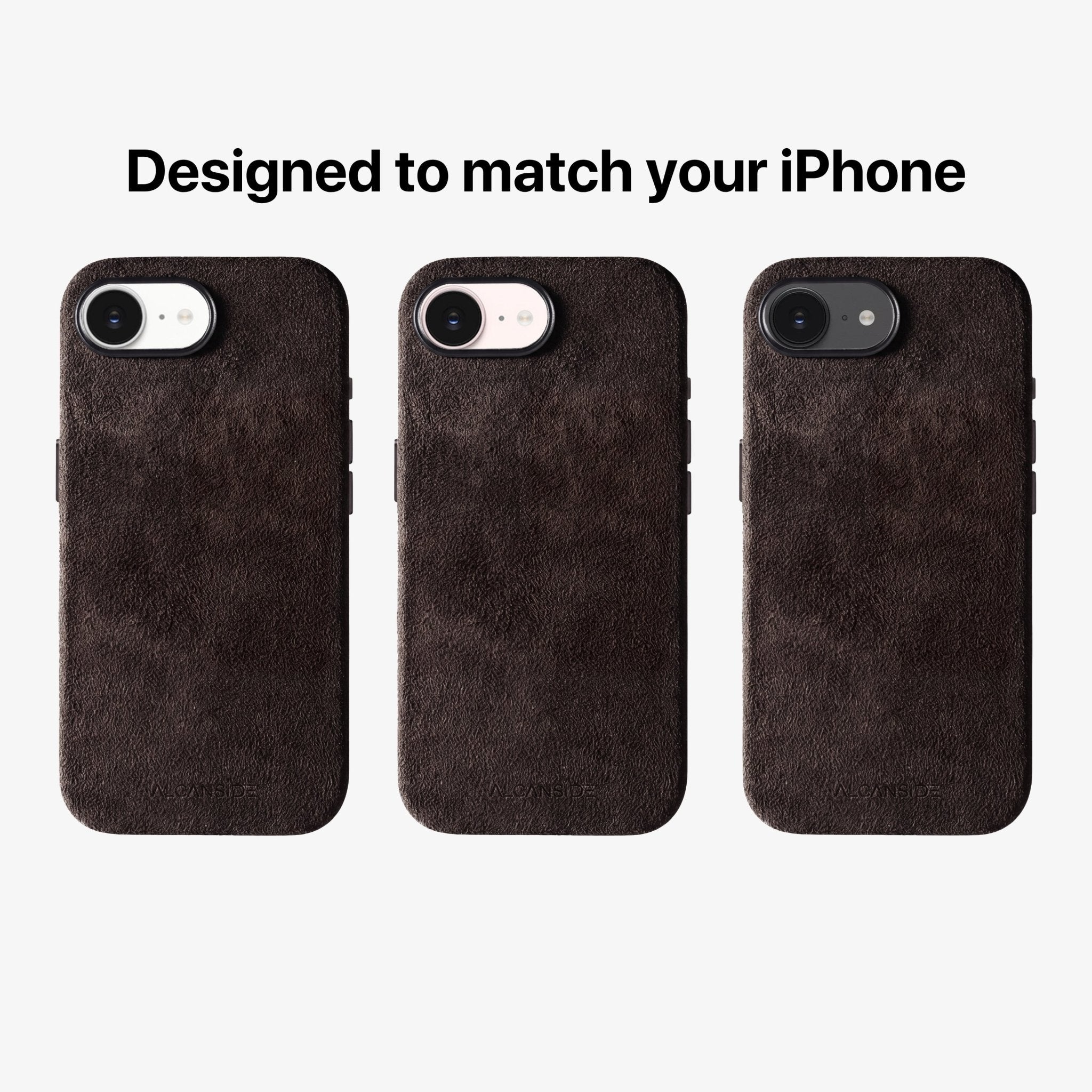 iPhone 17e - Alcantara Case - Chocolate Brown - Alcanside