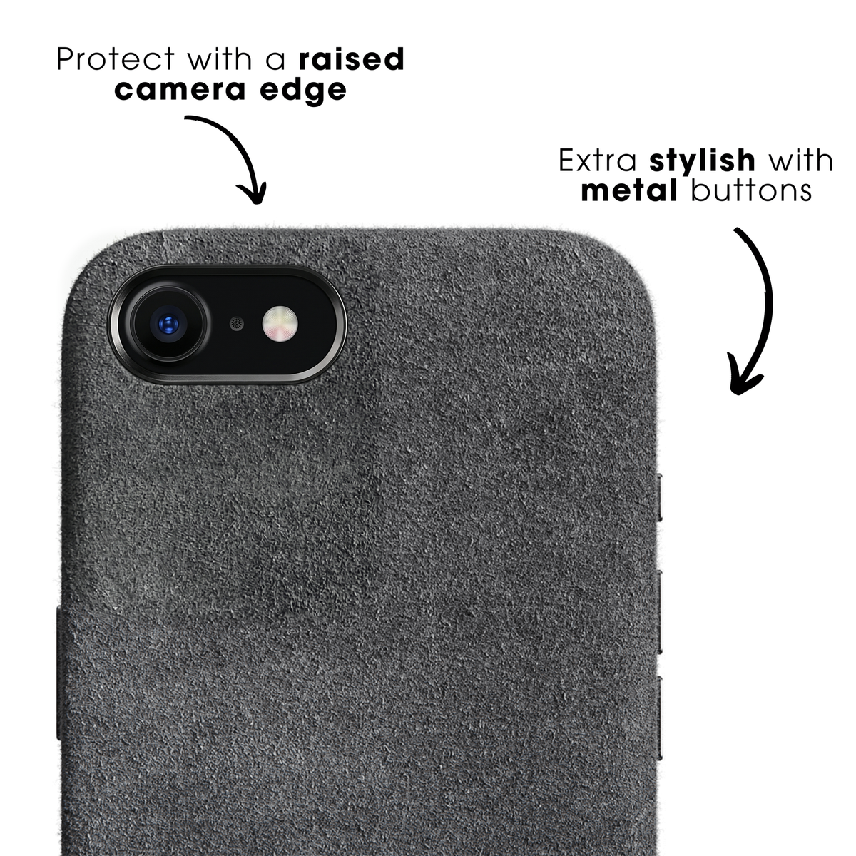 iPhone 16e - Alcantara Case - Nardo Gray - Alcanside