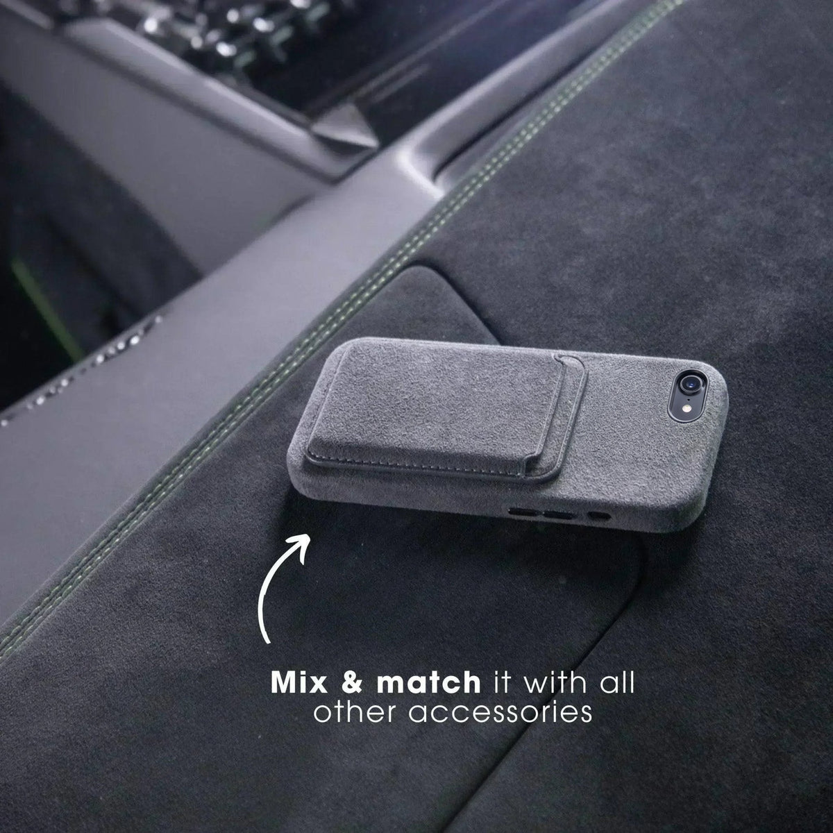 iPhone 16e - Alcantara Case - Nardo Gray - Alcanside