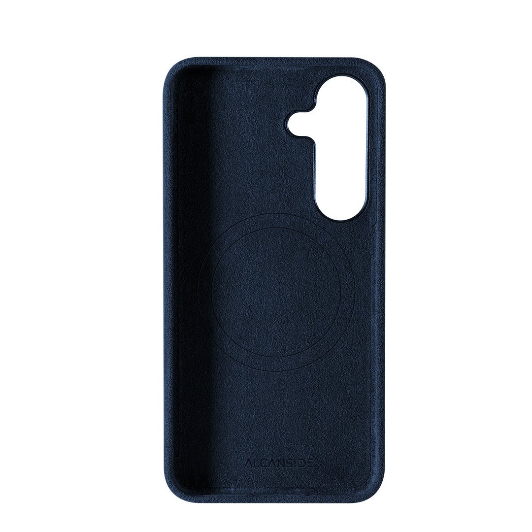 Samsung Galaxy S25 - Alcantara Case - Navy Blue - Alcanside