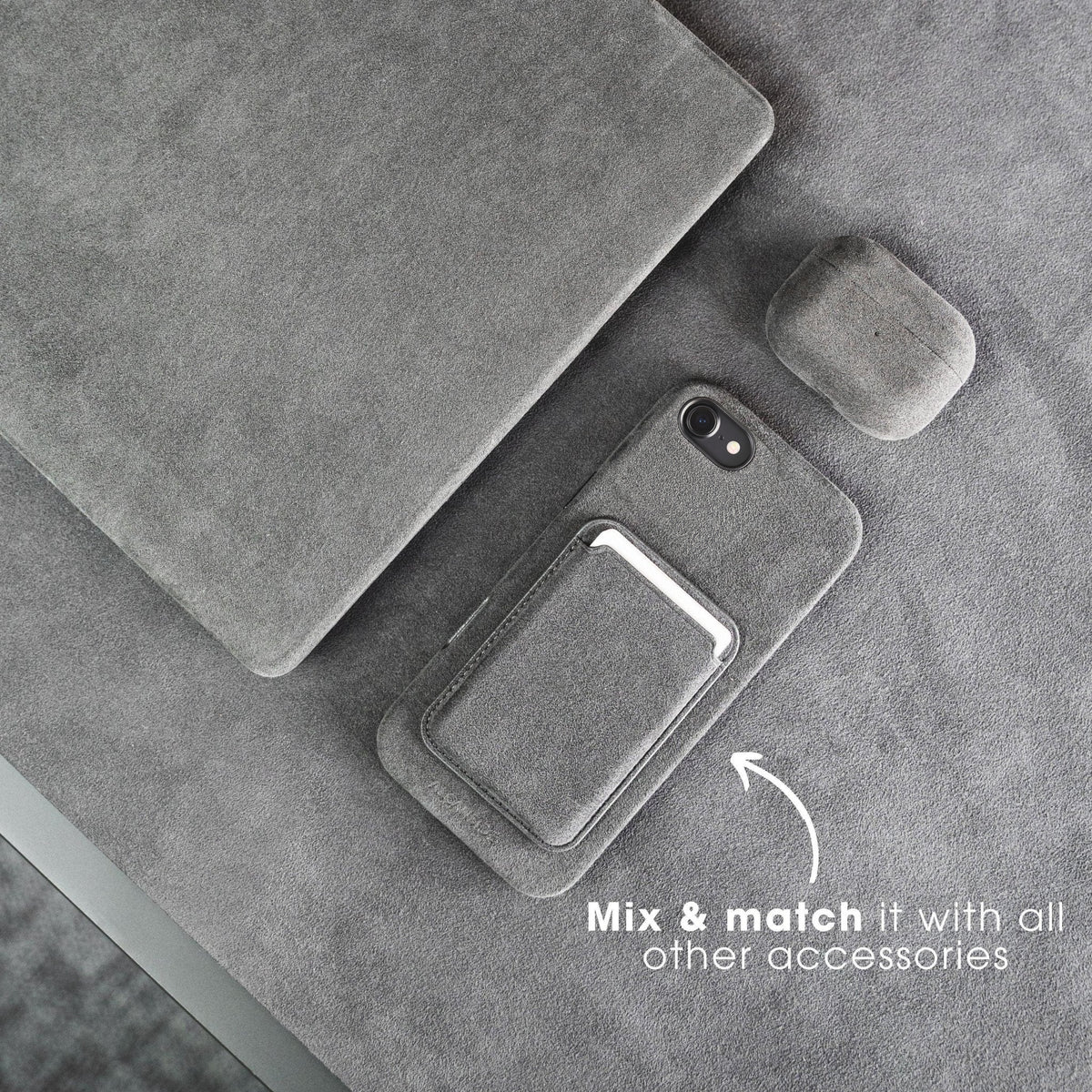 iPhone 16e - Alcantara Case - Space Grey - Alcanside