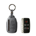 Alcantara Car Key Fob Cover for Jaguar Model A - Space Grey
