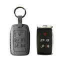 Alcantara Car Key Fob Cover for Jaguar Model B - Space Grey