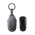 Alcantara Car Key Fob Cover for Tesla Model B (X) - Space Grey