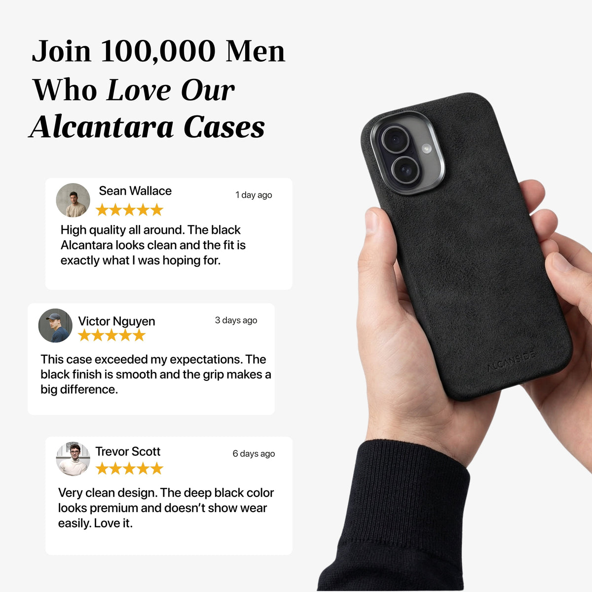 iPhone 17 Alcantara Case Deep Black