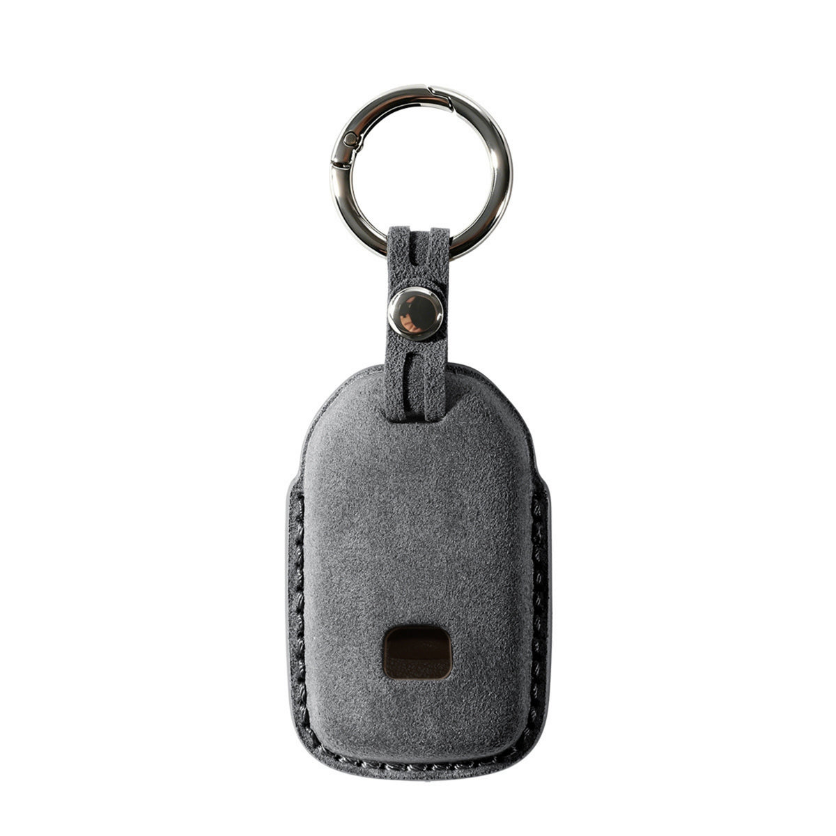 Alcantara Car Key Fob Cover for Honda Model B with Buckle - Space Grey 4