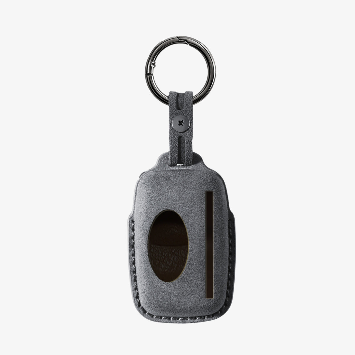 Alcantara Car Key Fob Cover for Land Rover Model A - Space Grey 4
