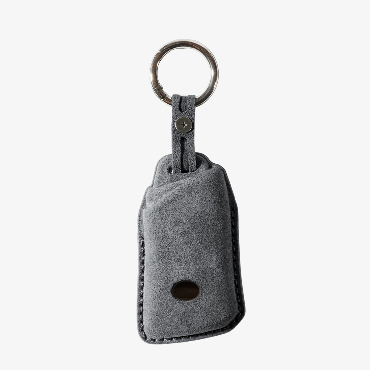 Alcantara Car Key Fob Cover for Lexus Model C with Buckle - Space Grey 4