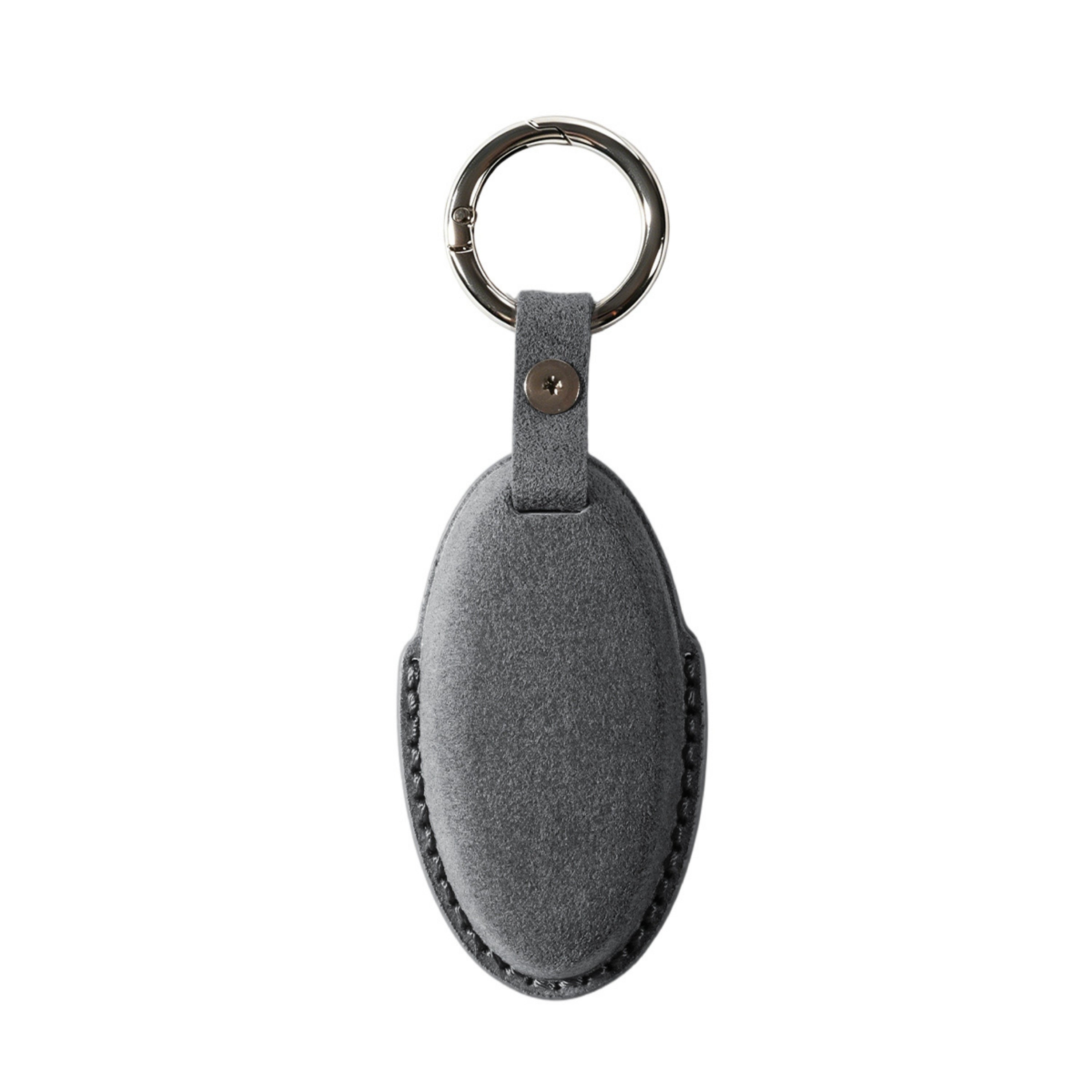Alcantara Car Key Fob Cover for Nissan Model B - Space Grey