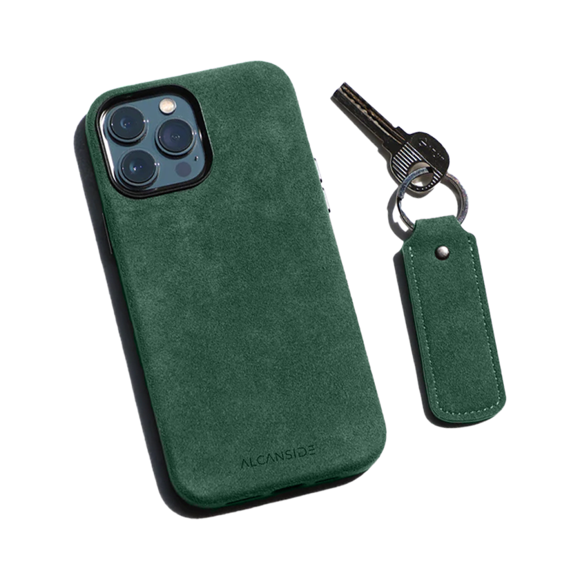 Alcantara Sleutelhanger - Midnight Green