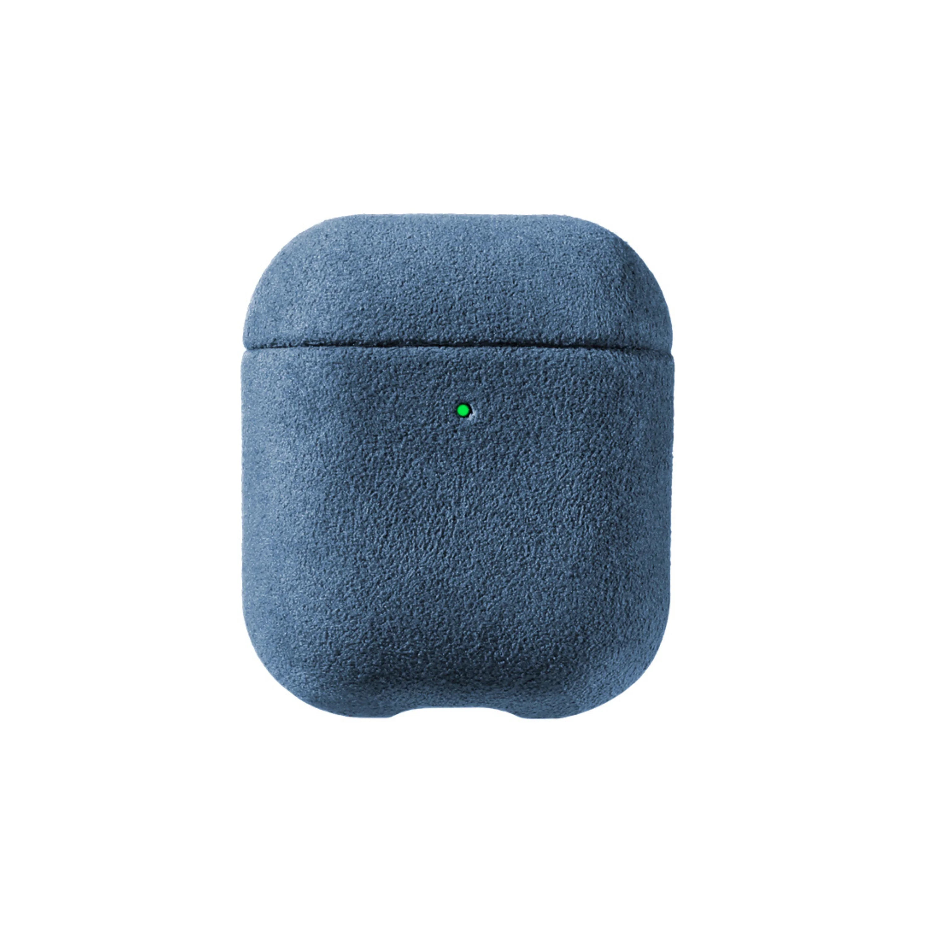 AirPods 1/2 Gen Alcantara Hoesje - Ocean Blue