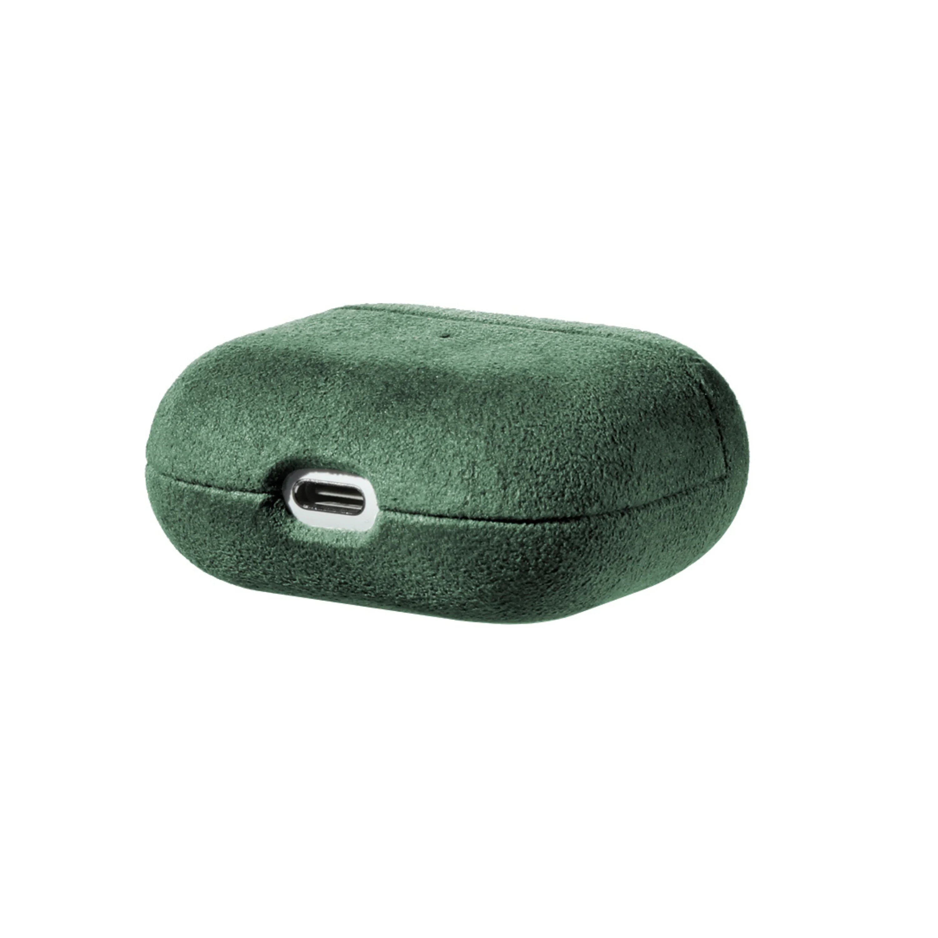 AirPods (3e Generatie) Alcantara Hoesje - Midnight Green