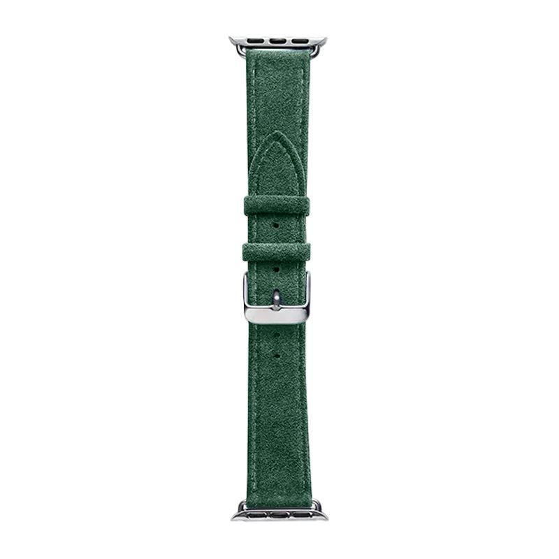 Alcantara Apple Watch Band With Buckle - Midnight Green - 42/44/45mm & Ultra (49mm) - Alcanside