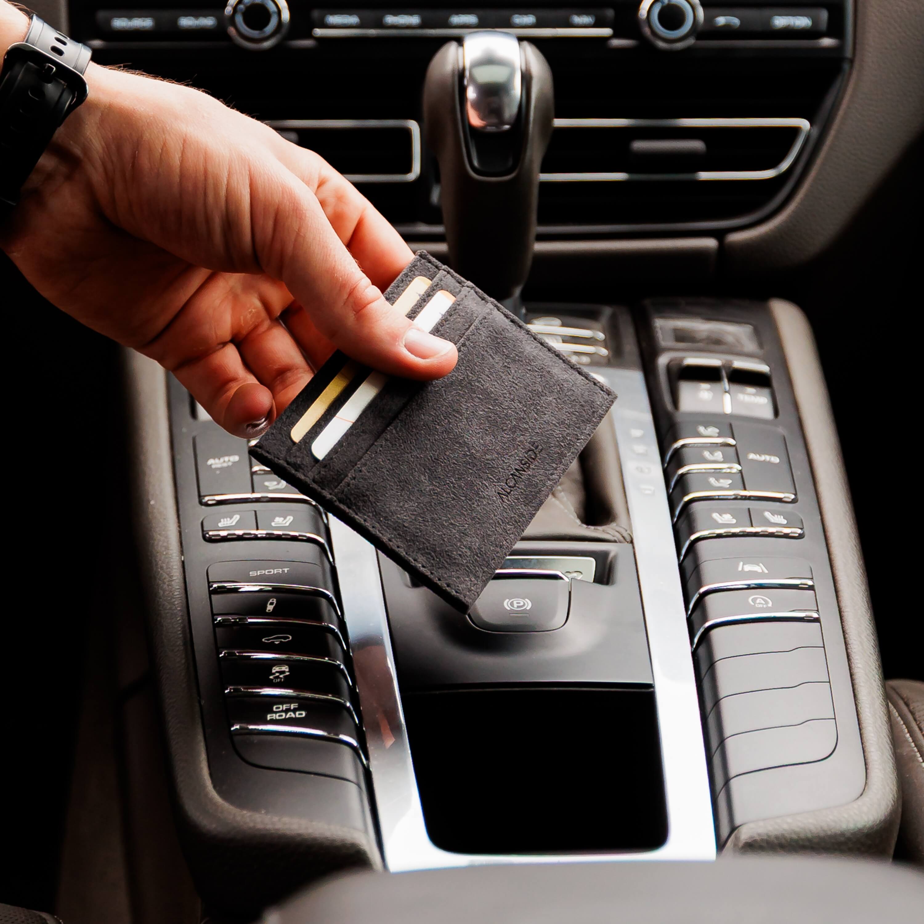 Alcantara Portemonnee - Space Grey