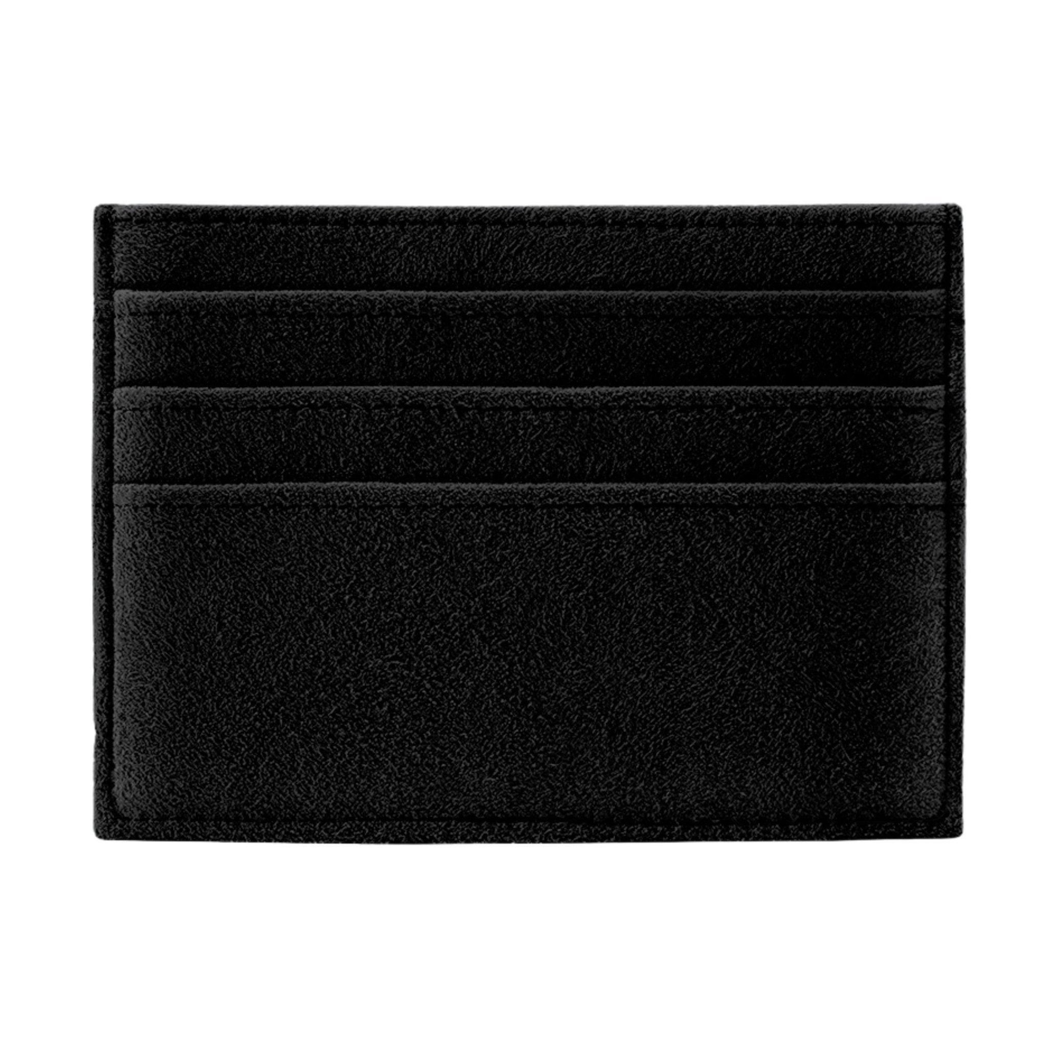 Alcantara Card Wallet - Deep Black - Alcanside