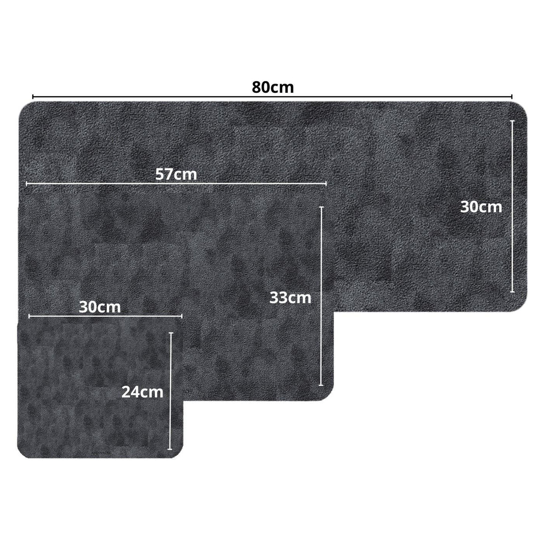 Alcantara Mousepad 96x50cm - Space Grey - Alcanside