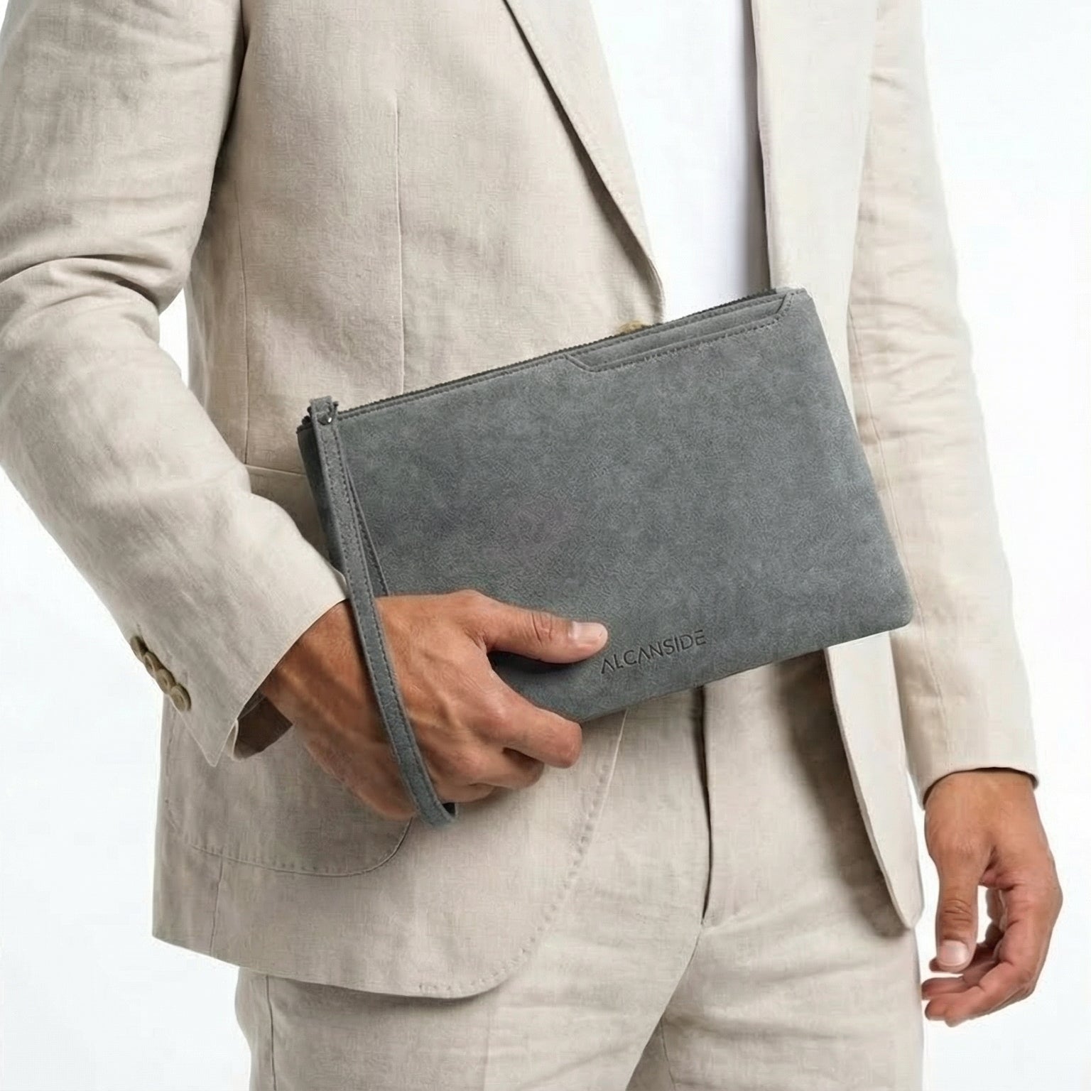 Alcantara Pouch - Nardo Gray - Alcanside