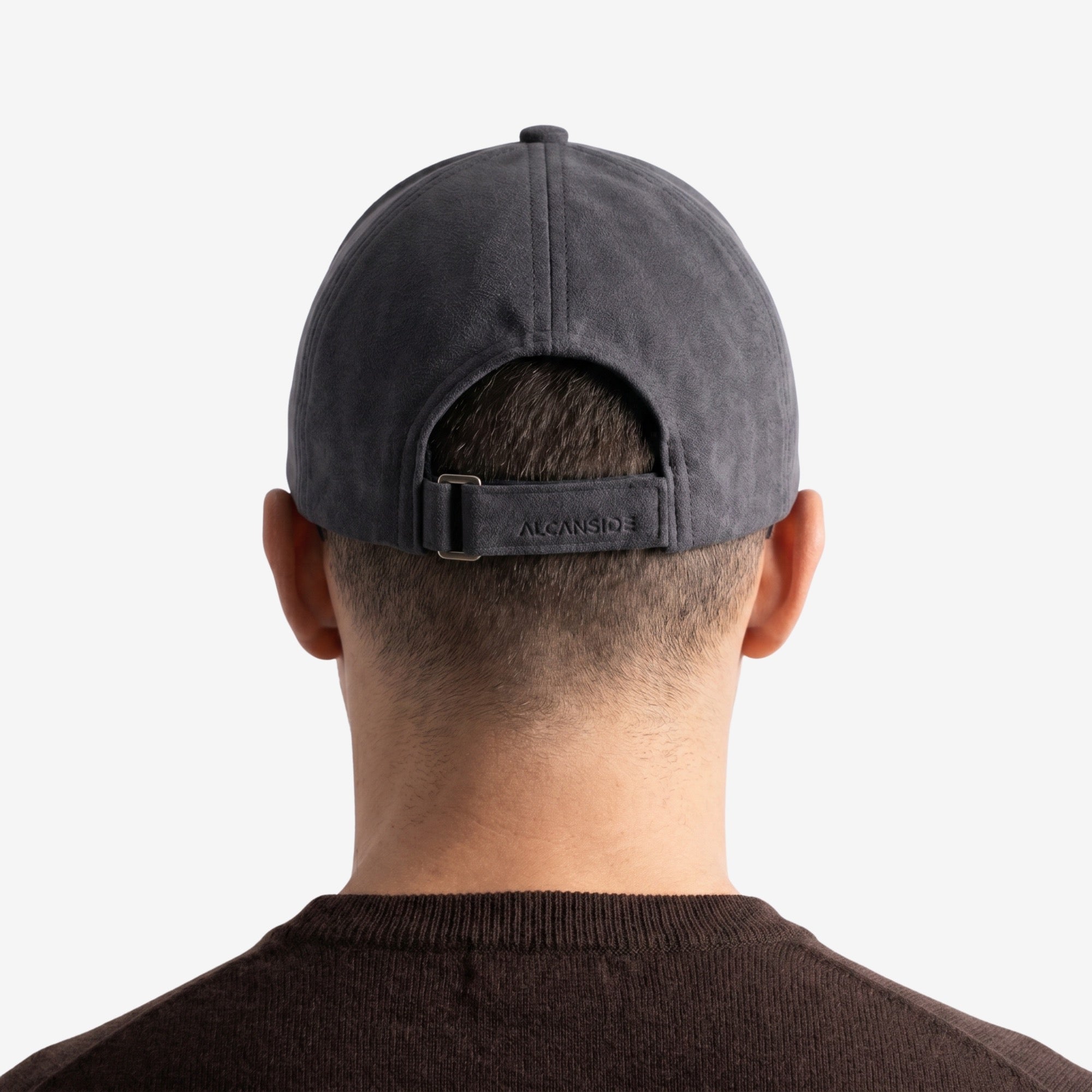 Alcanside Alcantara Cap - Space Grey worn