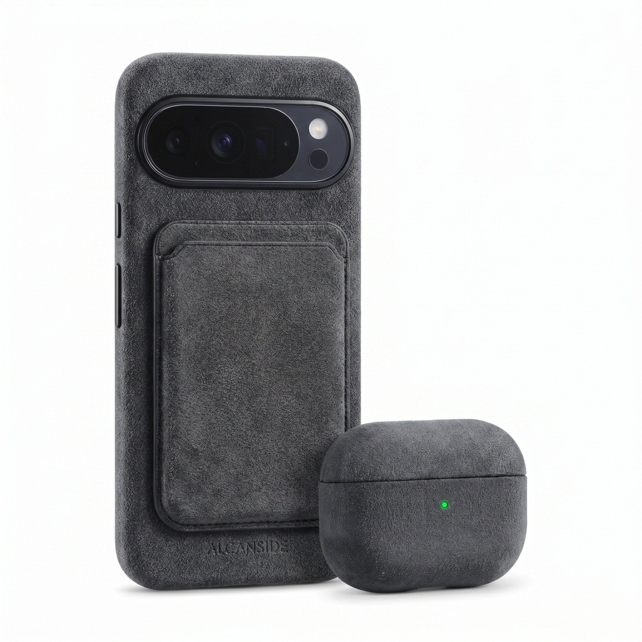 Google Pixel 10 - Alcantara Case - Space Grey - Alcanside