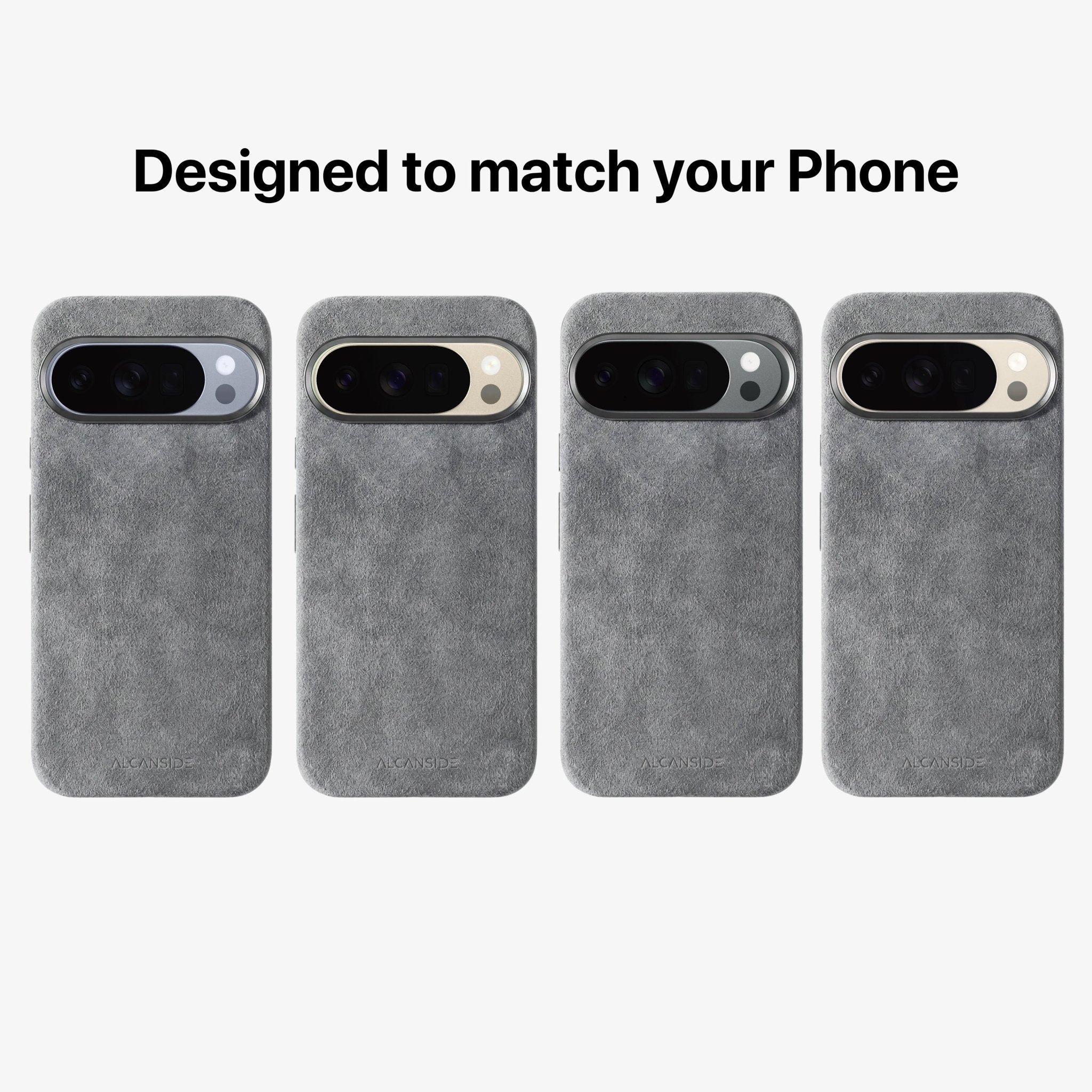 Google Pixel 10 Pro - Alcantara Case - Nardo Gray - Alcanside